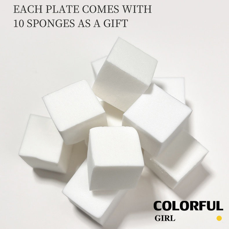 ✨พร้อมส่ง✨ เล็บเจล 1 ชิ้น ใหม่Solid Pat Gel 9-square series  ยาทาเล็บ Pat กาว Delicate หนาสูง Saturation Blooming Gradient No-Wash ยาทาเล็บ 9 Grid Series