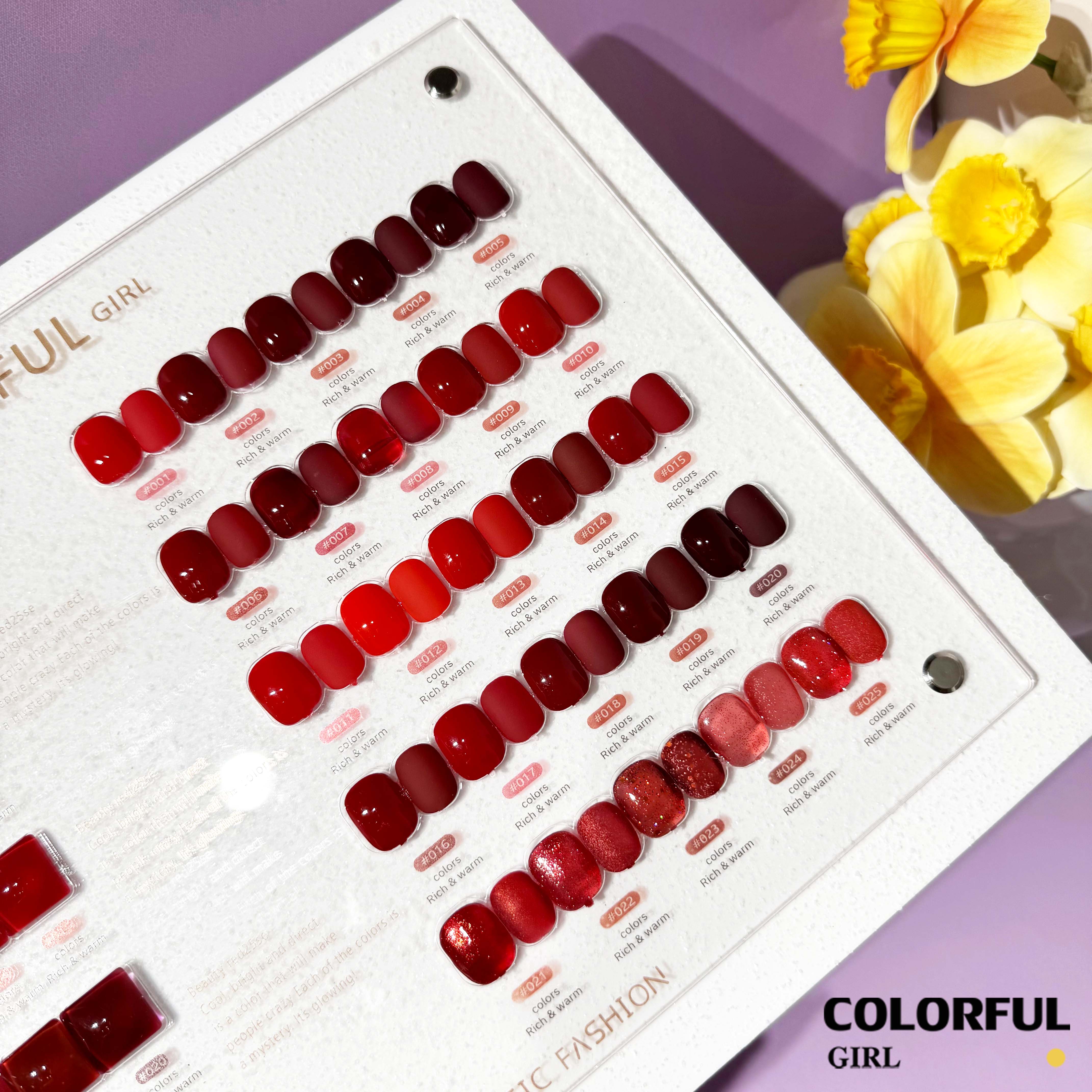 【พร้อมส่ง】สีทาเล็บเจล COLORFUL GIRL 25 สี✨ เจลทาเล็บแฟชั่น / สีเจลสีพื้น / แฟลช / ไซรัป / กลิตเตอร์ ครบในแบรนด์เดียว