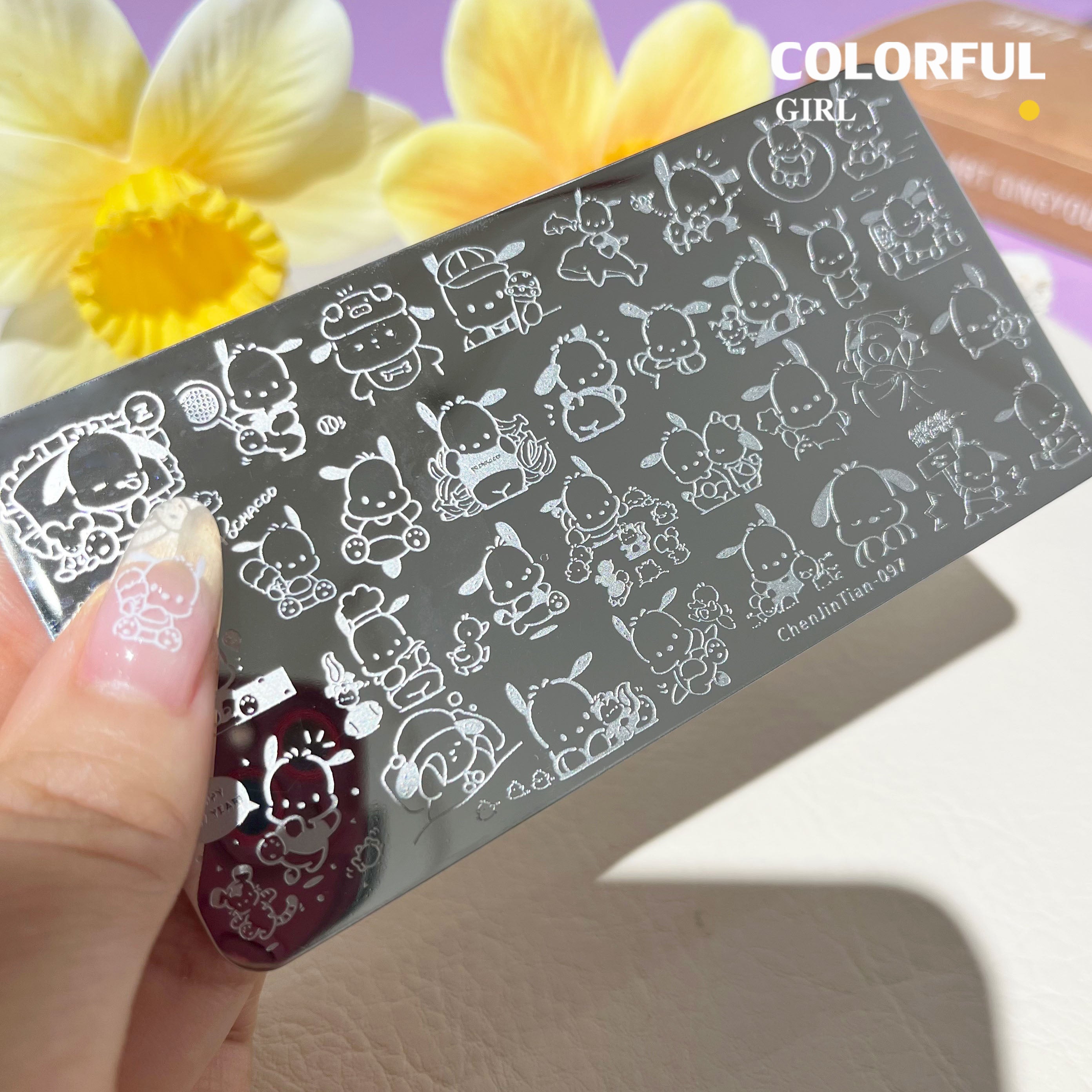 Stamping plate แผ่นปั้มลาย เพ้นท์ลาย ลายฉลุพิมพ์เล็บ ( มีหลายลายให้เลือก )