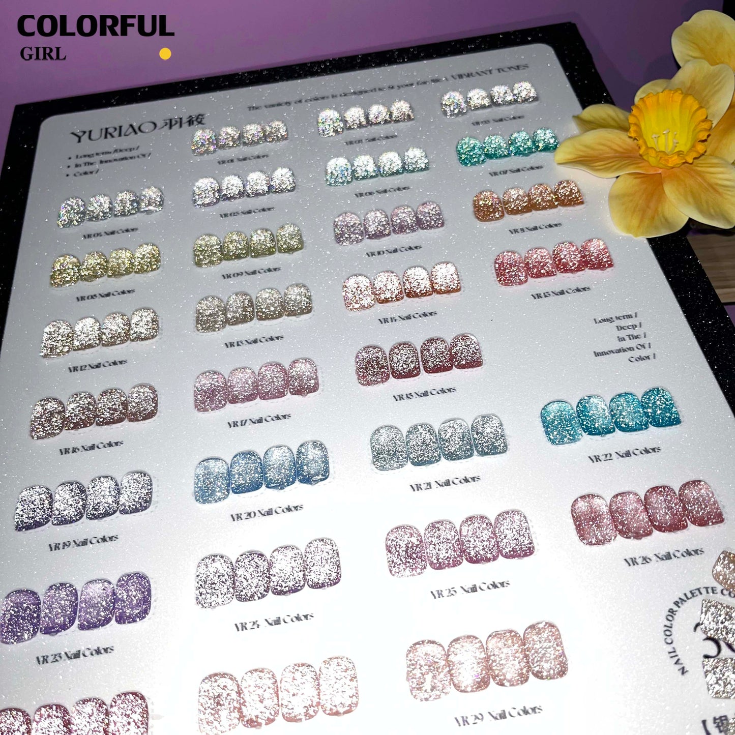 【พร้อมส่ง】YURIAO30สี สีเจลแฟลช สีทาเล็บเจล 20สี(YURIAO30) สีเจล30สี สีเจลแฟลช แถม ชาร์ทสี
