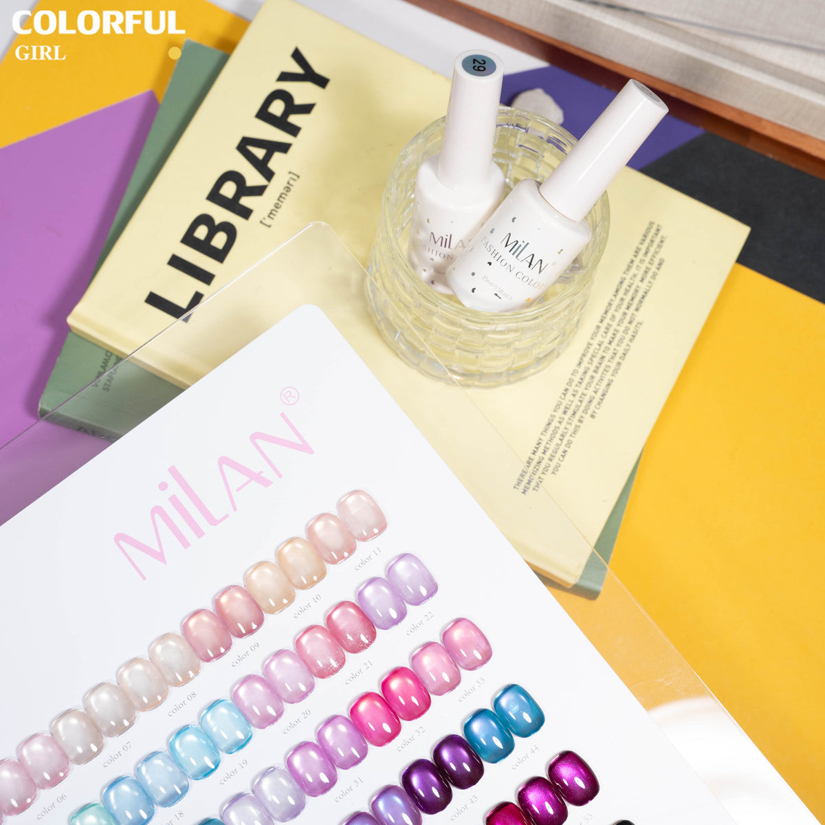 【พร้อมส่ง】MILAN 66 สี ✨ สีเจลแคทอายเนื้อซาติน + สีเจลแคทอายลูกแก้ว ครบเซ็ต 60 สี สีสวยแน่นชัด ติดทนนาน เงางามประกายหรูหรา เหมาะสำหรับร้านทำเล็บมืออาชีพและใช้ส่วนตัว แถมฟรีชาร์ทสี Cat Eye 66 สี (ทามาให้แล้ว พร้อมใช้งาน)
