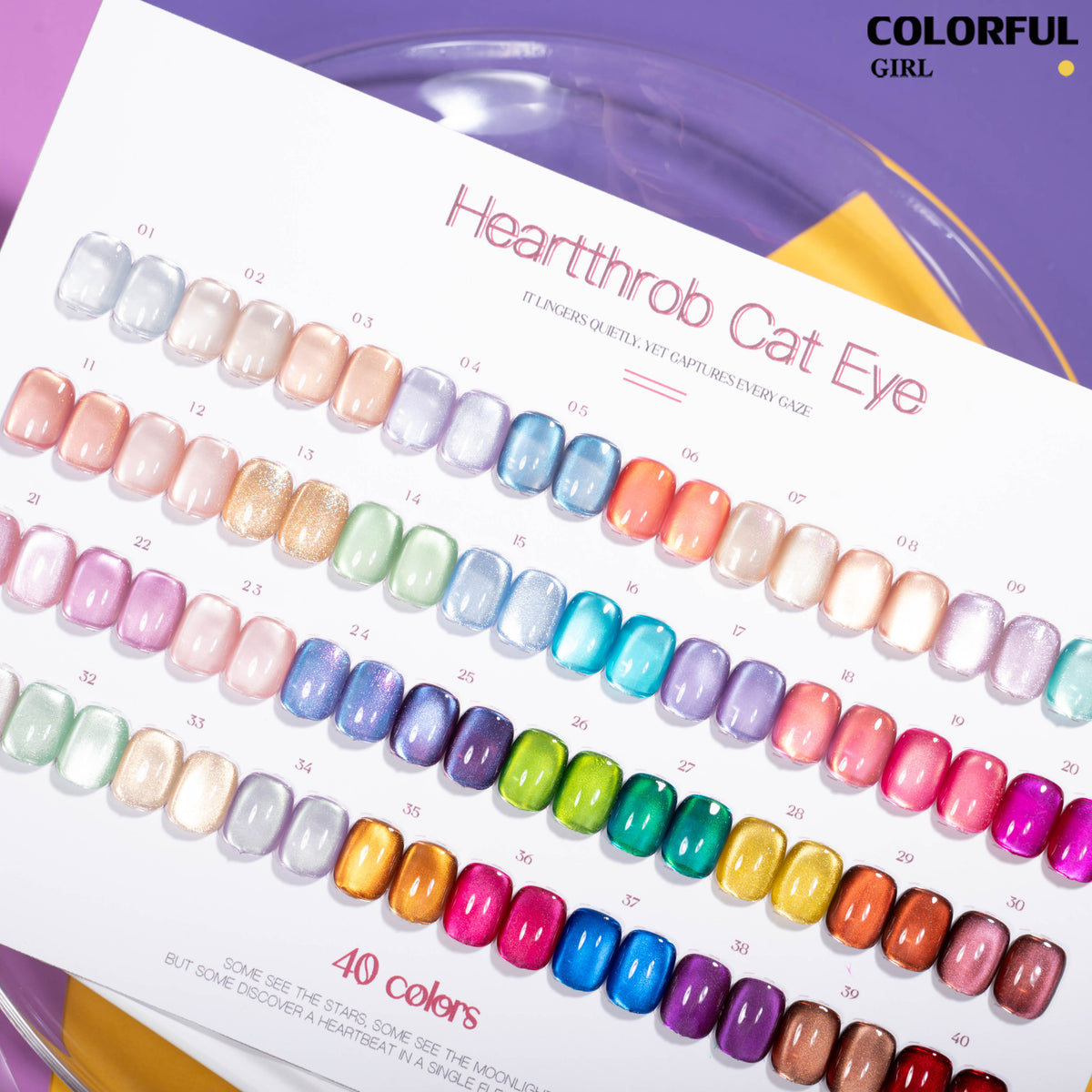 MILAN สีเจลแคทอาย 40 สี|ลุคแก้วมุกฉ่ำวาว|โทนสีมาคารองละมุน|เอฟเฟกต์แสงวิบวับเหมือนแสงดาว |เนื้อซาตินหรูหรา ดูมีมิติทุกมุม ✨