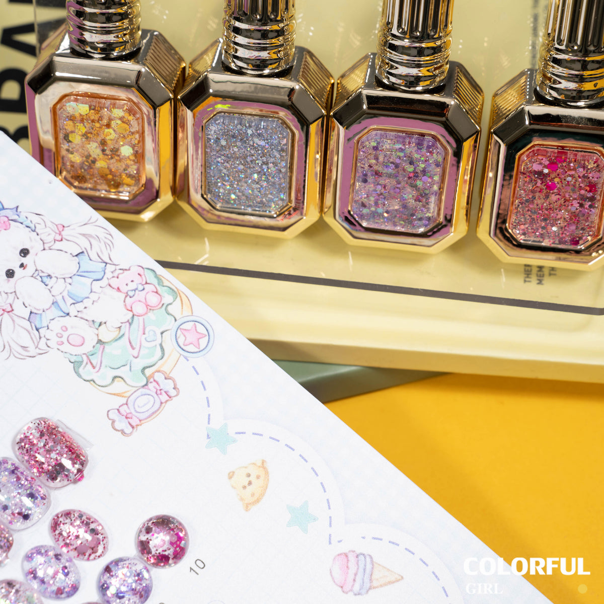 "เจลเล็บ MILAN 20 สี | สีเจลกลิตเตอร์วิบวับจัดเต็ม | วิ้งกระแทกตา เล่นแสงสุดปัง | ทาแล้วดูแพงทันที 💎(ทามาให้แล้ว พร้อมใช้งาน) สีเจลกลิตเตอร์เนื้อแน่น | "