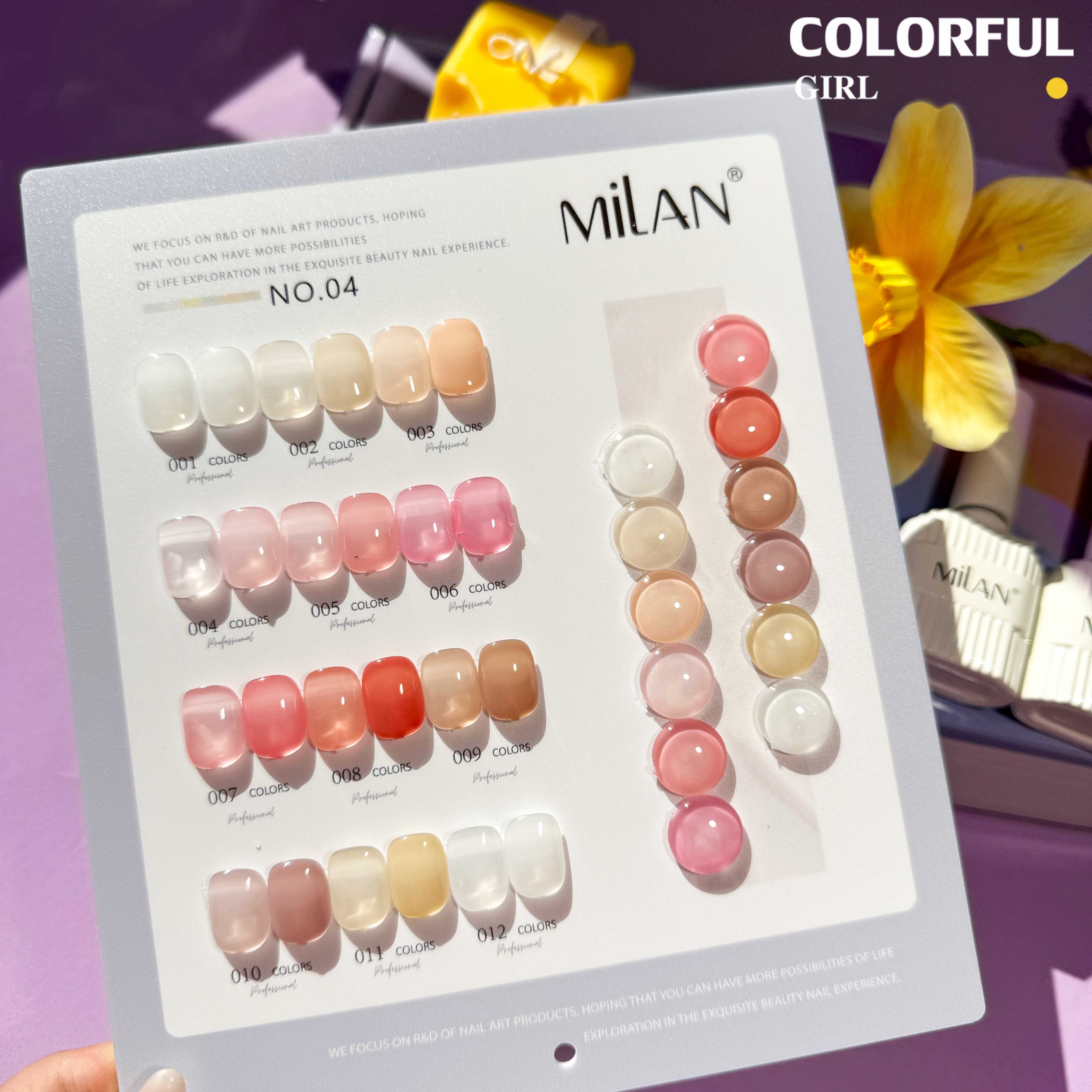 สีเจล Milan New🎉 มาใหม่ 12สี สีพาสเทลพร้อมส่ง แถมฟรีชาร์ทสีน่ารัก