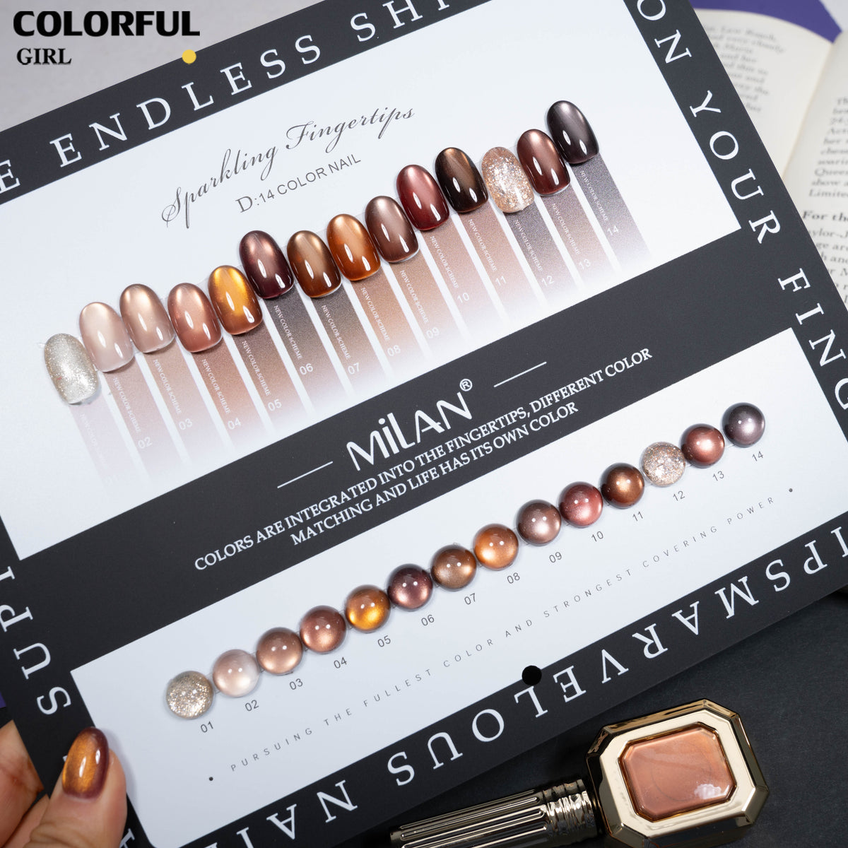 【พร้อมส่ง】milan สีเจลแคทอาย 14 สี ✨|เซ็ตใหม่ โทนสีสวยละมุน|เอฟเฟกต์ประกายแสงเล่นมิติ|แสงวิบวับดุจประกายดาว|แถมชาร์ทสีพร้อมโชว์สีสวย ๆ|ทามาให้แล้ว พร้อมใช้งาน 💅