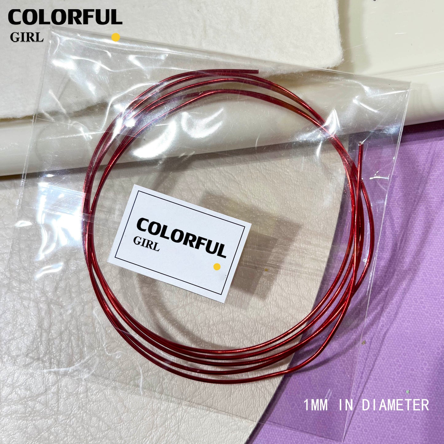 อุปกรณ์ทำเล็บ ใหม่ สีโลหะ ลวดอลูมิเนียม อุปกรณ์ทำเล็บอเนกประสงค์ รูปทรงทำมือ ไม่ซีดจาง แข็งแรง และยืดหยุ่น  ❤️⭐✨ดัดง่าย สีสดมากกก🎀