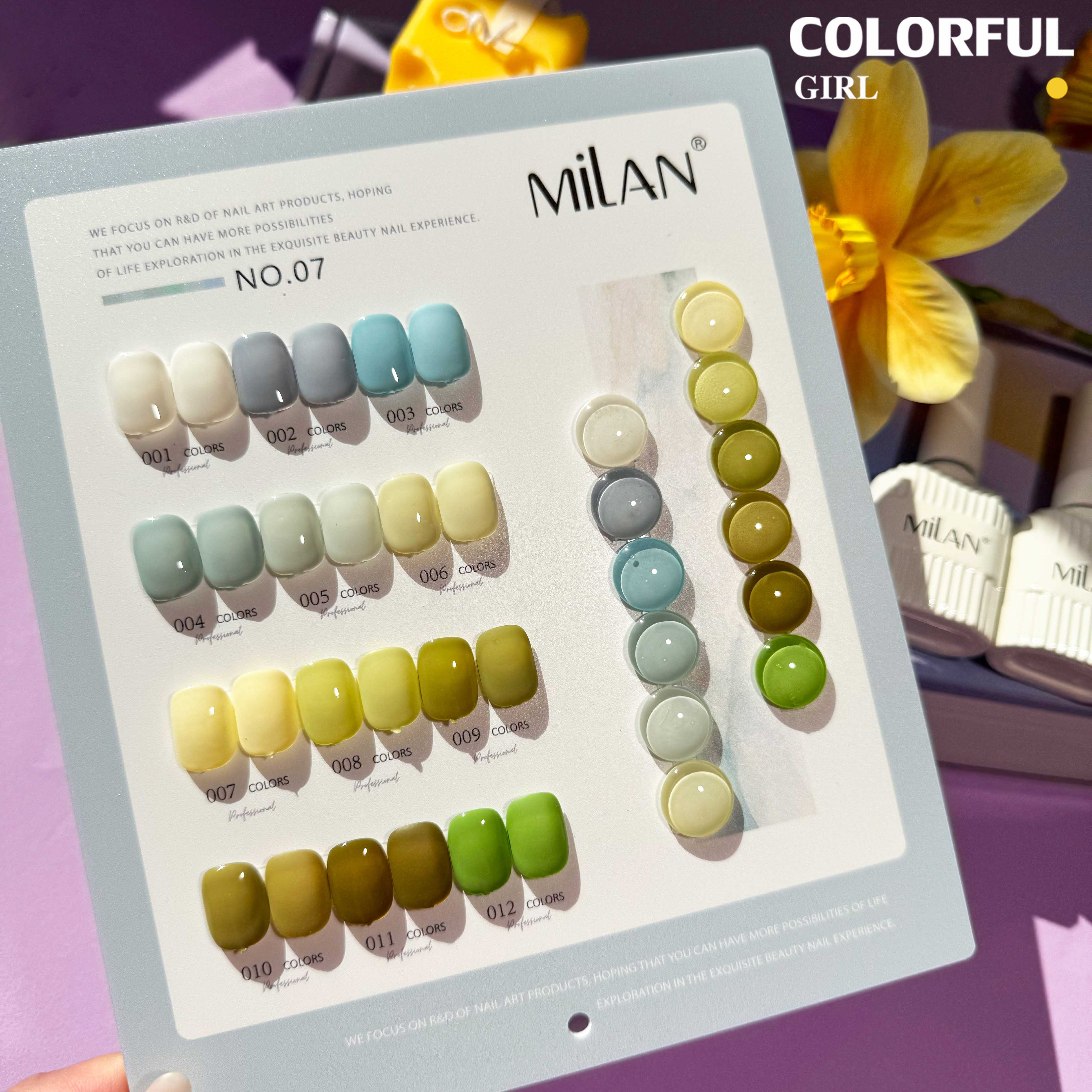 สีเจล Milan New🎉 มาใหม่ 12สี สีพาสเทลพร้อมส่ง แถมฟรีชาร์ทสีน่ารัก