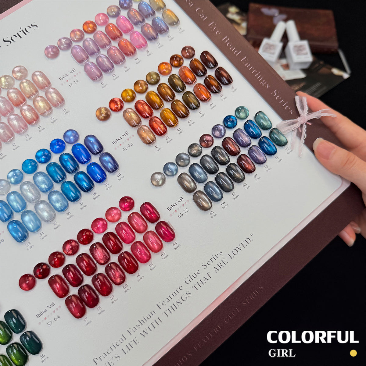 【พร้อมส่ง】Rabia 72 สี ✨ สีเจลแคทอายเนื้อซาติน + สีเจลแคทอายลูกแก้ว ครบเซ็ต 72 สี สีสวยแน่นชัด ติดทนนาน เงางามประกายหรูหรา เหมาะสำหรับร้านทำเล็บมืออาชีพและใช้ส่วนตัว แถมฟรีชาร์ทสี Cat Eye 72 สี (ทามาให้แล้ว พร้อมใช้งาน)
