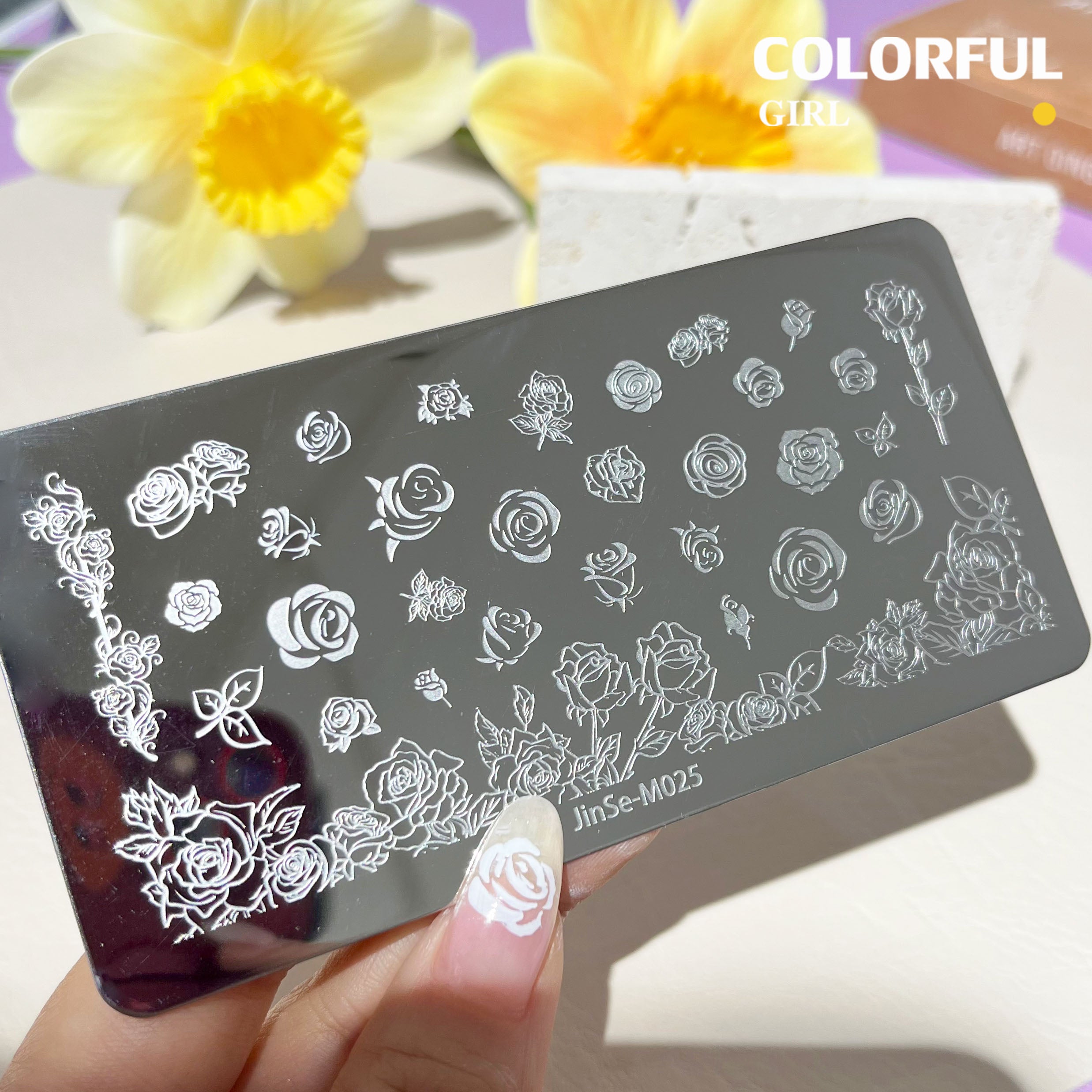 Stamping plate แผ่นปั้มลาย เพ้นท์ลาย ลายฉลุพิมพ์เล็บ ( มีหลายลายให้เลือก )