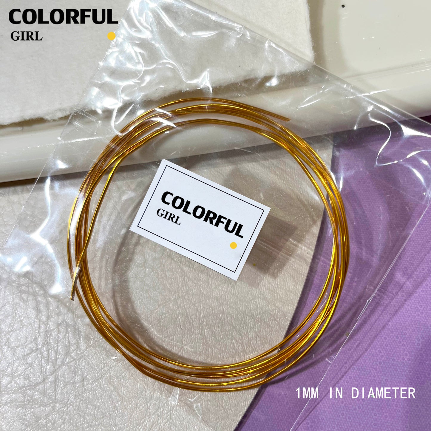 อุปกรณ์ทำเล็บ ใหม่ สีโลหะ ลวดอลูมิเนียม อุปกรณ์ทำเล็บอเนกประสงค์ รูปทรงทำมือ ไม่ซีดจาง แข็งแรง และยืดหยุ่น  ❤️⭐✨ดัดง่าย สีสดมากกก🎀