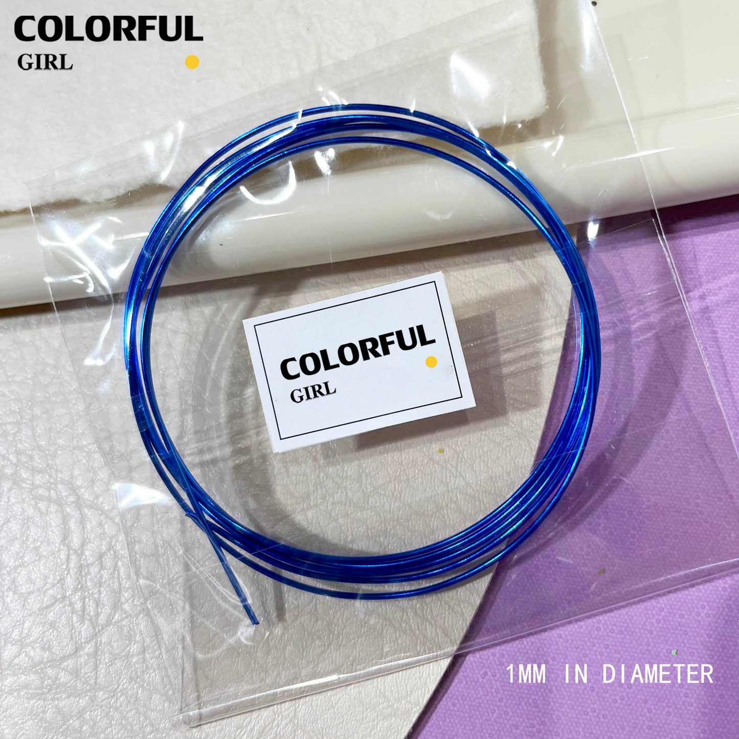 อุปกรณ์ทำเล็บ ใหม่ สีโลหะ ลวดอลูมิเนียม อุปกรณ์ทำเล็บอเนกประสงค์ รูปทรงทำมือ ไม่ซีดจาง แข็งแรง และยืดหยุ่น  ❤️⭐✨ดัดง่าย สีสดมากกก🎀