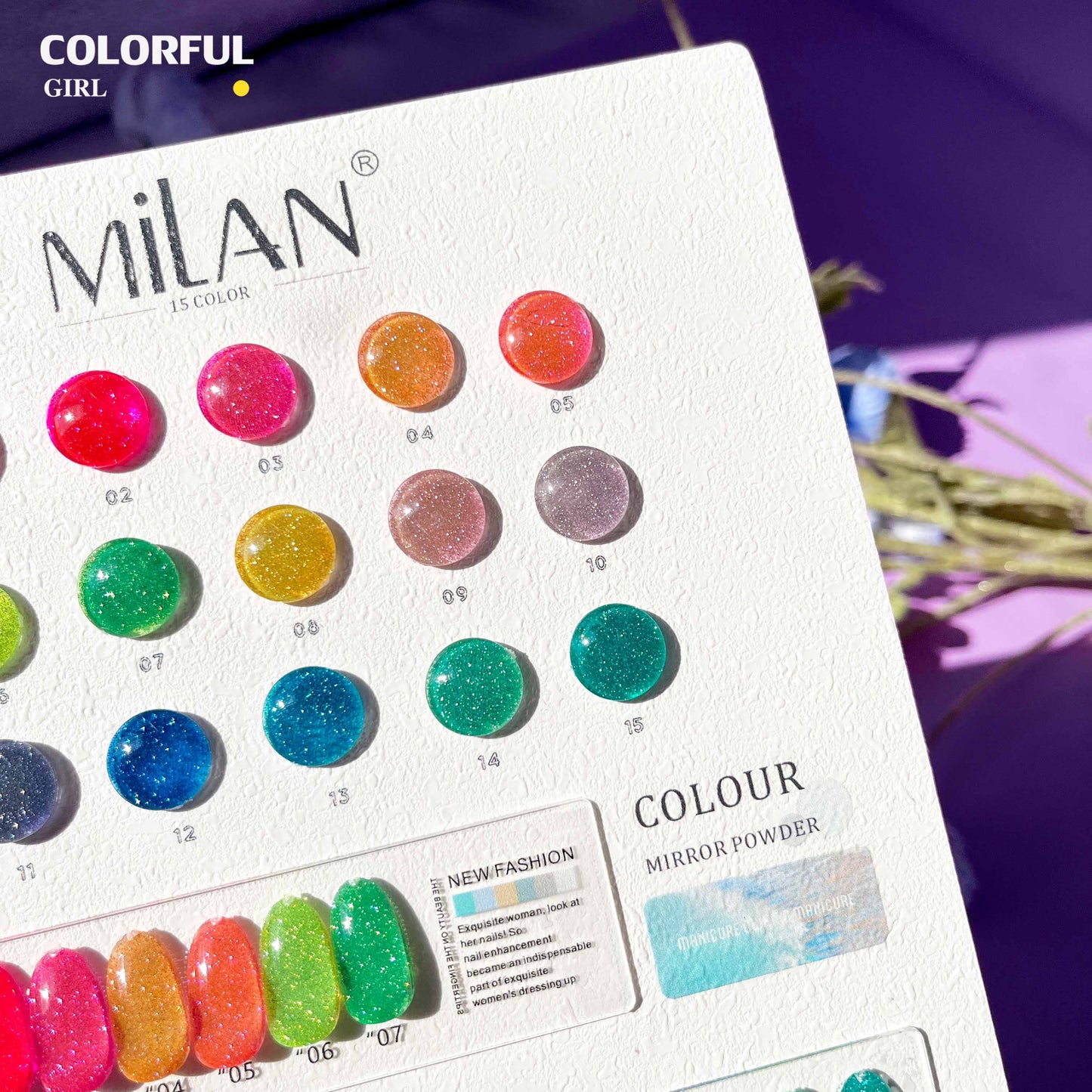 สีทาเล็บเจล 【พร้อมส่ง】MILAN 15สี สีเจล สีเจลแฟลช15สี สีเจลแฟลช แถม ชาร์ทสี 15 มล.