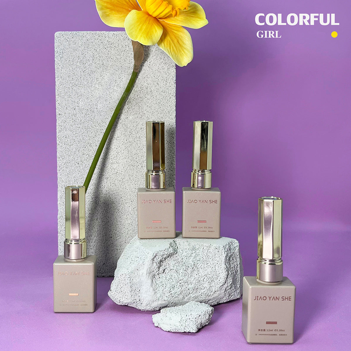 พร้อมส่งในไทยJIAO YAN SHEเซทสีเจล 25สี เอิทโทน คาราเมลโทน สีเจลทาเล็บ เจลทาเล็บ สีเจลลูกแก้ว
