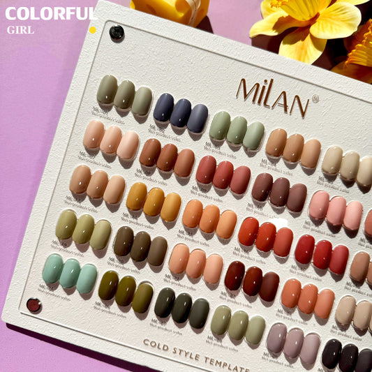 【พร้อมส่ง】 สีทาเล็บเจล (MILAN 30สี) สีเจล Moranti30สี Macaron+แถมชาทสีฟร