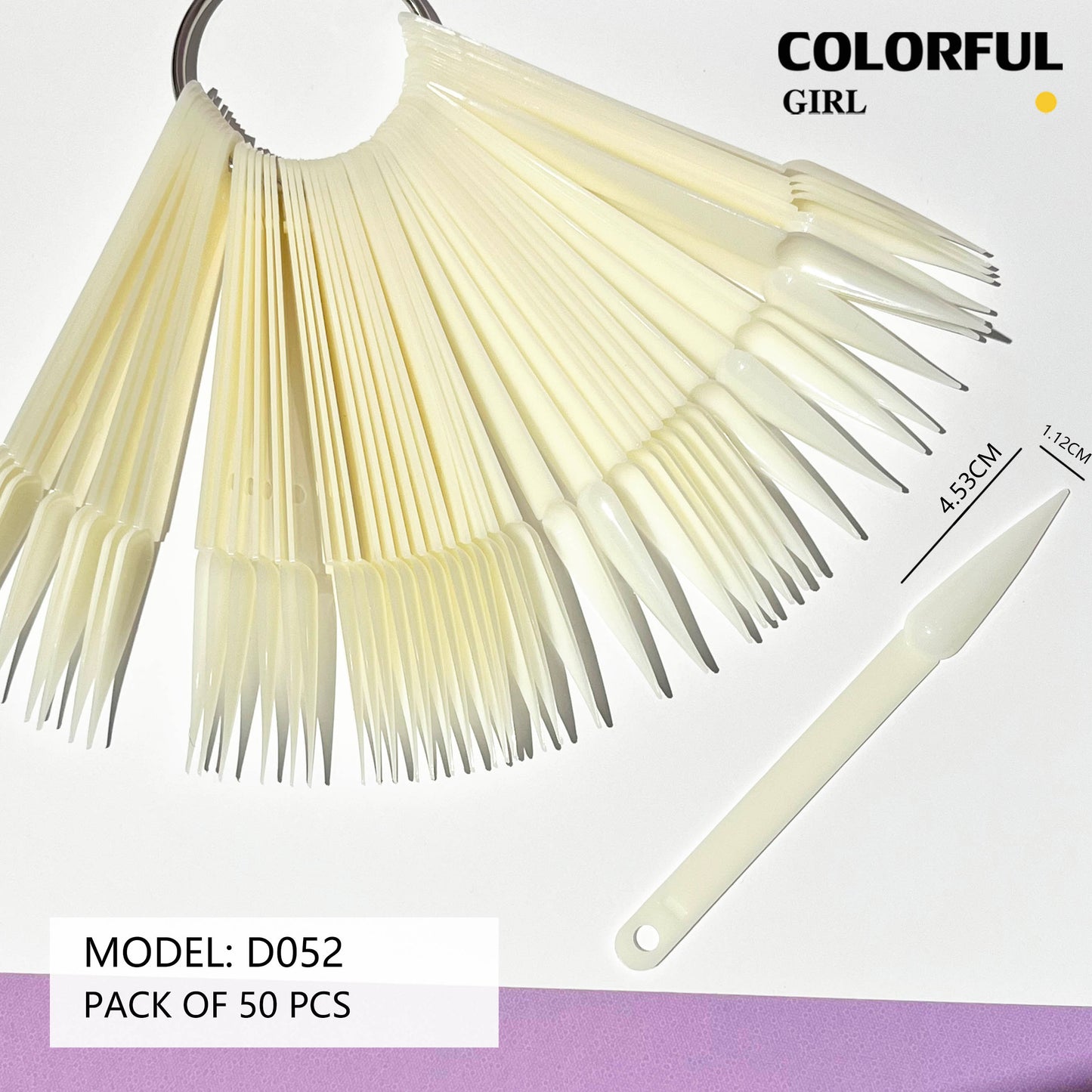 【พร้อมส่ง】เลือกได้ 25 รูปแบบ ถาดโชว์เล็บปลอมอะคริลิค UV ทรงวงรี ลายดอกไม้ สีขาวใส สําหรับฝึกทําเล็บ