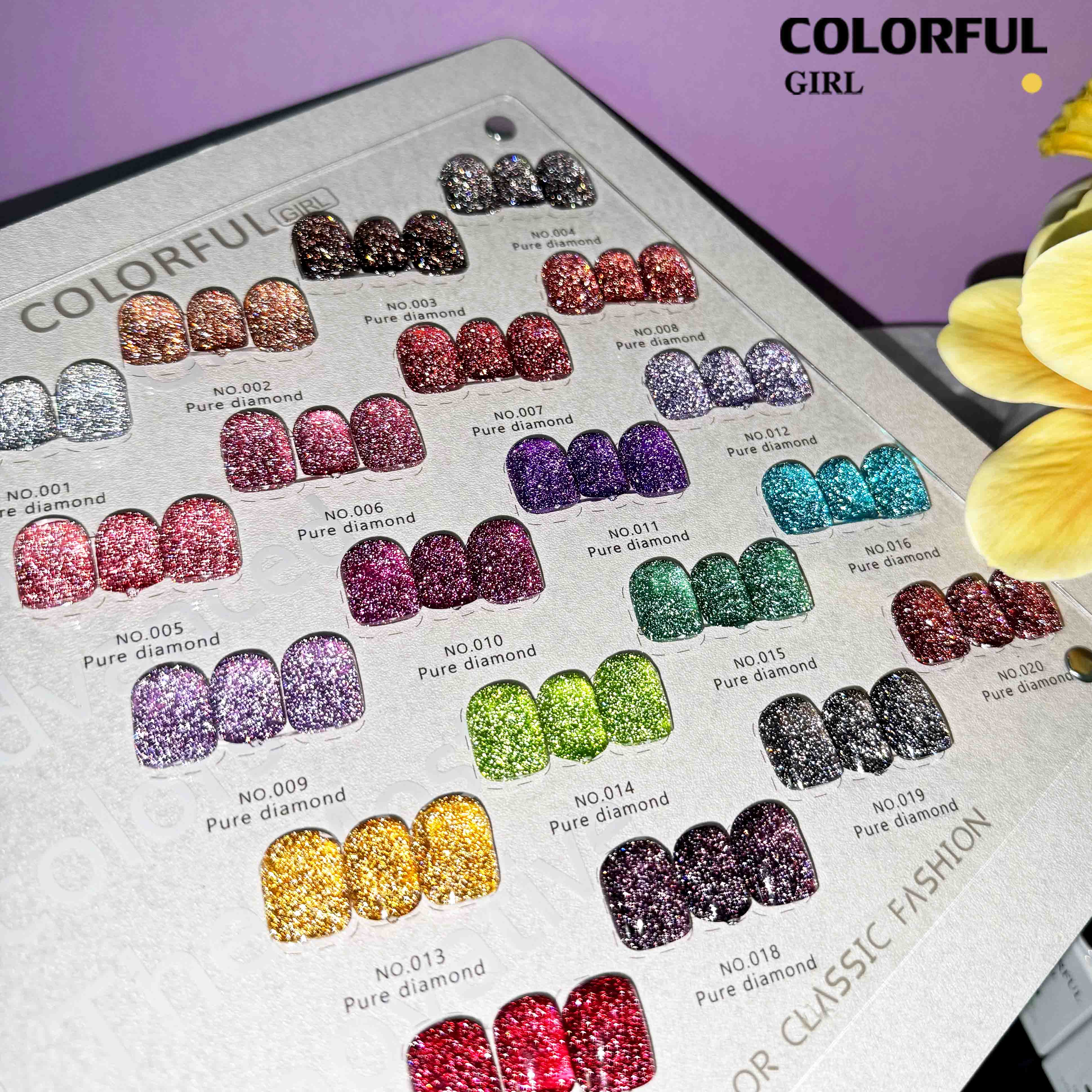 Colorful Girl สีเจลแฟลช 20 สี✨ สีแน่น ติดทนนาน แถมฟรีชาร์ทสี 🎨