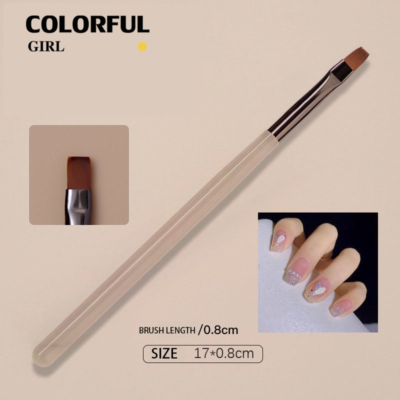 เซ็ต 9 ชิ้น พู่กันและแปรง แปรงเล็บแปรงอะคริลิค Uv Gel Extension แปรงเล็บเครื่องมือ
