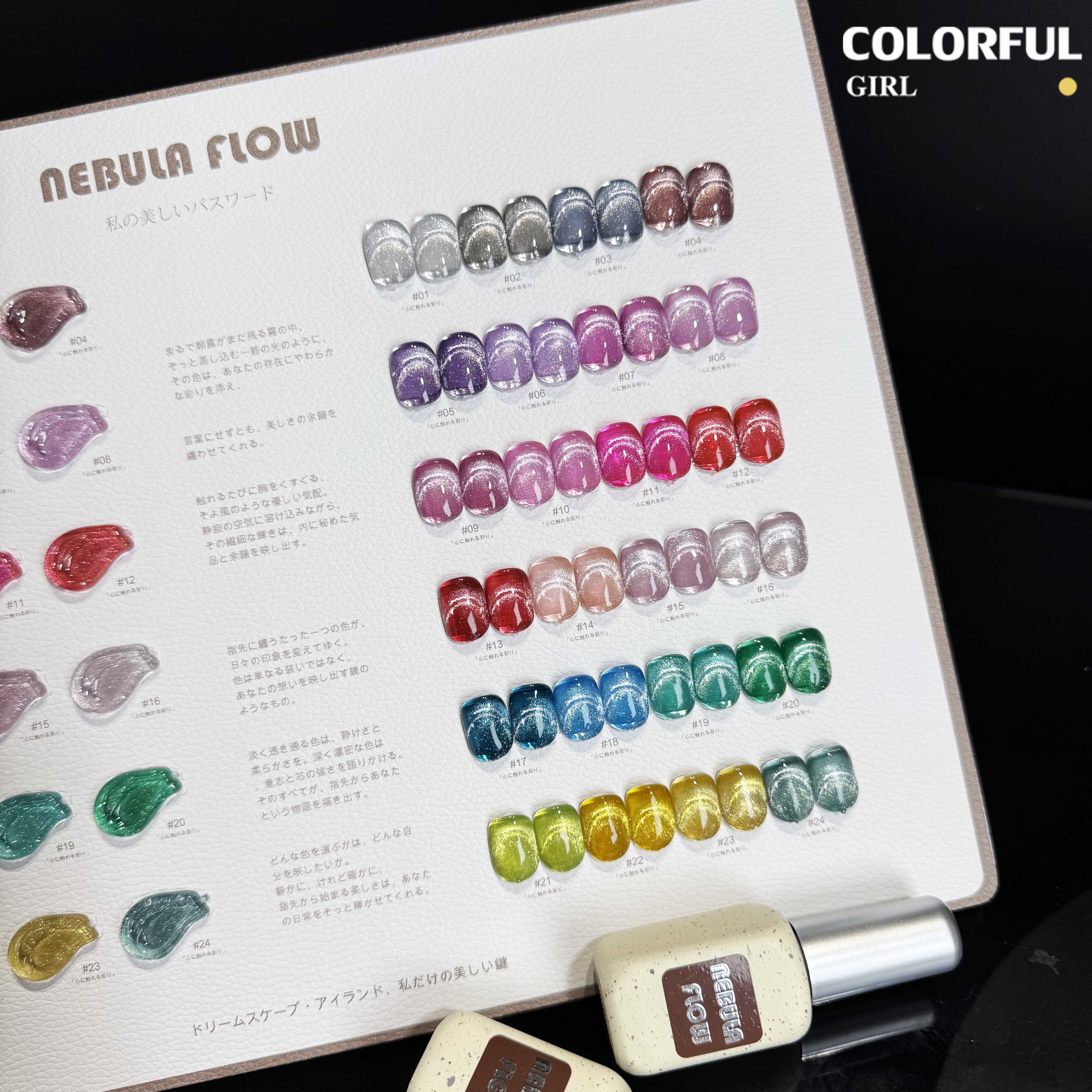 NebulNFlow เบอร์ 1-24 สีเจลแคทอาย แบบแยก