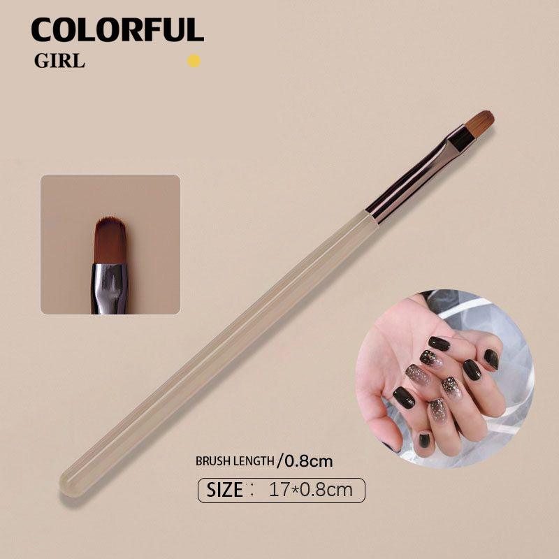เซ็ต 9 ชิ้น พู่กันและแปรง แปรงเล็บแปรงอะคริลิค Uv Gel Extension แปรงเล็บเครื่องมือ