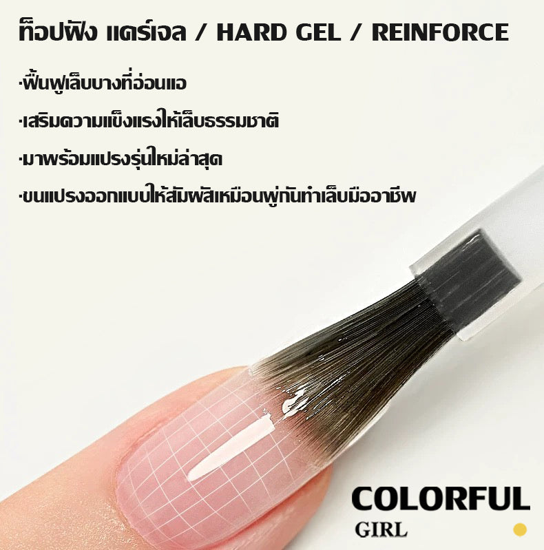 【พร้อมส่ง】COLORFUL GIRL NAIL เซ็ตเบสโค้ท ท็อปโค้ท เคลือบเล็บเจล เงาวาว-แมท ครบสูตร | ไม่ลอก ไม่เหลือง สวยเสมือน “โหมดสแตนด์บายถาวร”