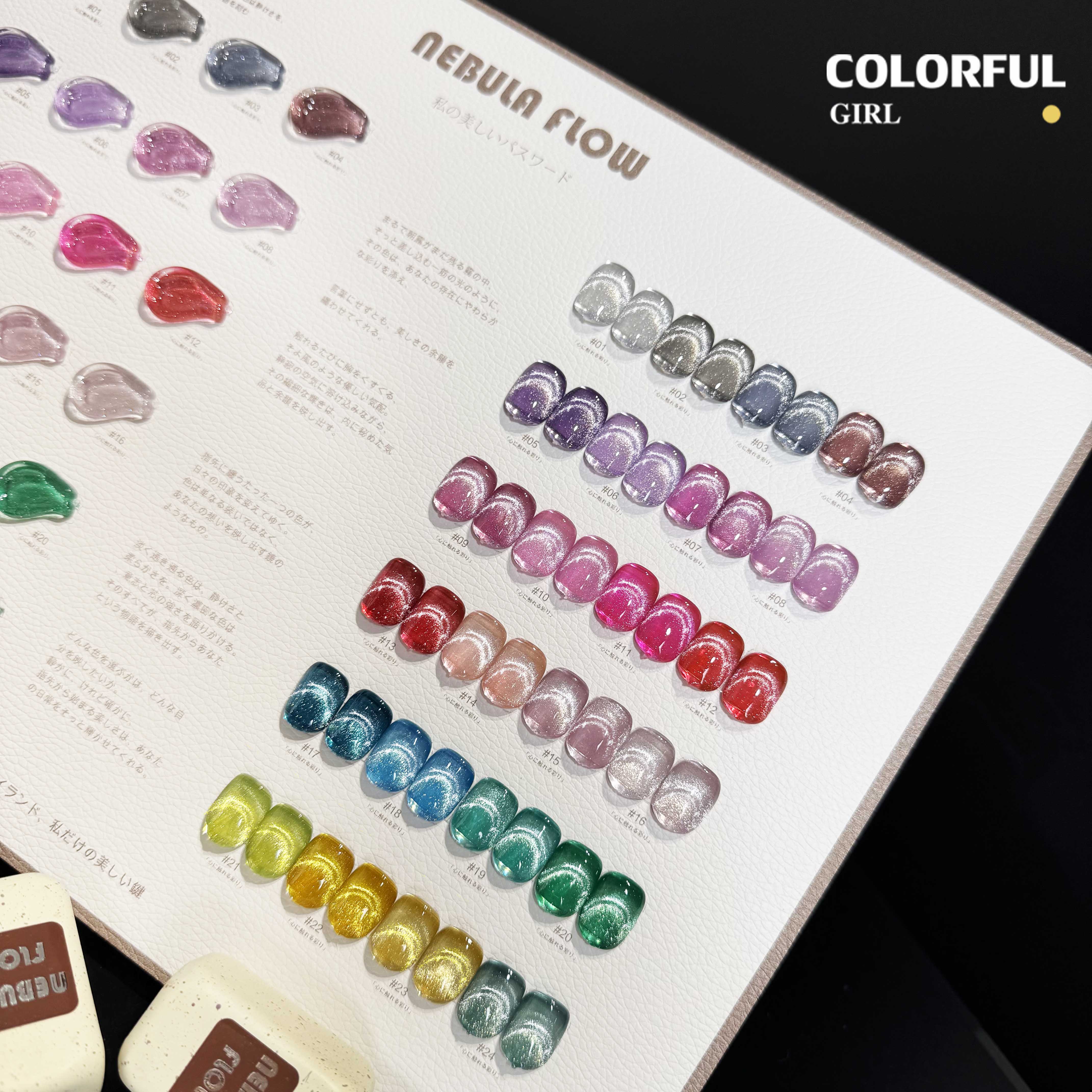 NebulNFlow เบอร์ 1-24 สีเจลแคทอาย แบบแยก