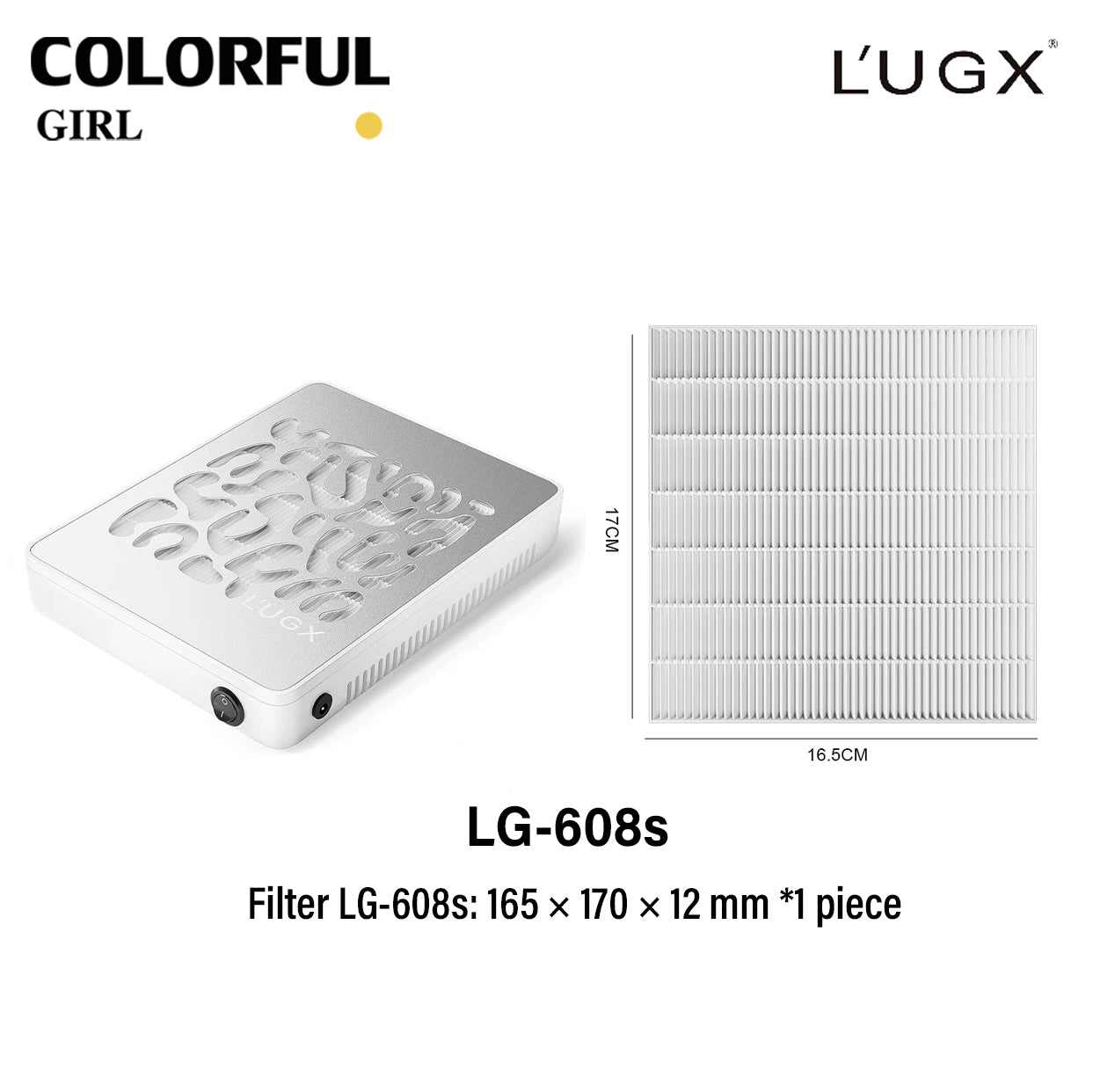 พร้อมส่ง⚡ แผ่นกรองฝุ่นแท้ L’UGX สำหรับรุ่น LG-621 / LG-621S / LG-622 / LG-622S / LG-608 / LG-608S / LG-618 / LG-618S เครื่องดูดฝุ่นทำเล็บ อะไหล่กรองฝุ่นคุณภาพสูง