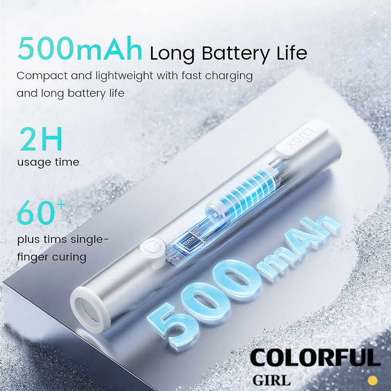 L’UGX LG-206 ไฟฉายอบเล็บ น้ำหนักเบา จับถนัดมือ ชาร์จแบบแม่เหล็ก มี 6 สี
