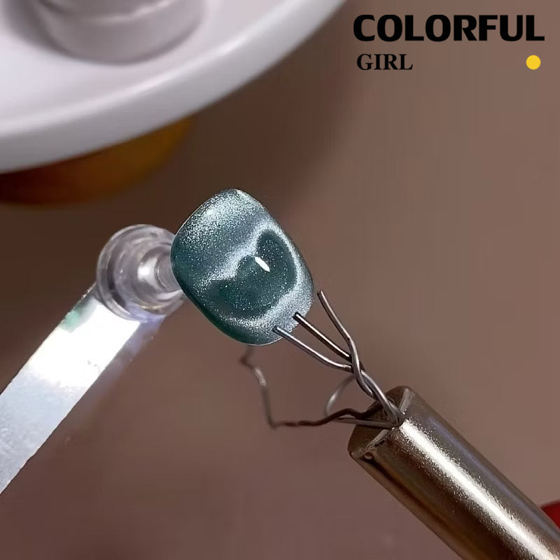 ✨พร้อมส่ง✨ลวดดึงสีลูกแก้วลายหัวใจ Cat Eye เล็บแม่เหล็กชุดยืดหยุ่นลวดเหล็กสําหรับ Creating Heart & Ingot รูปร่างบนเล็บเล็บเครื่องมือ