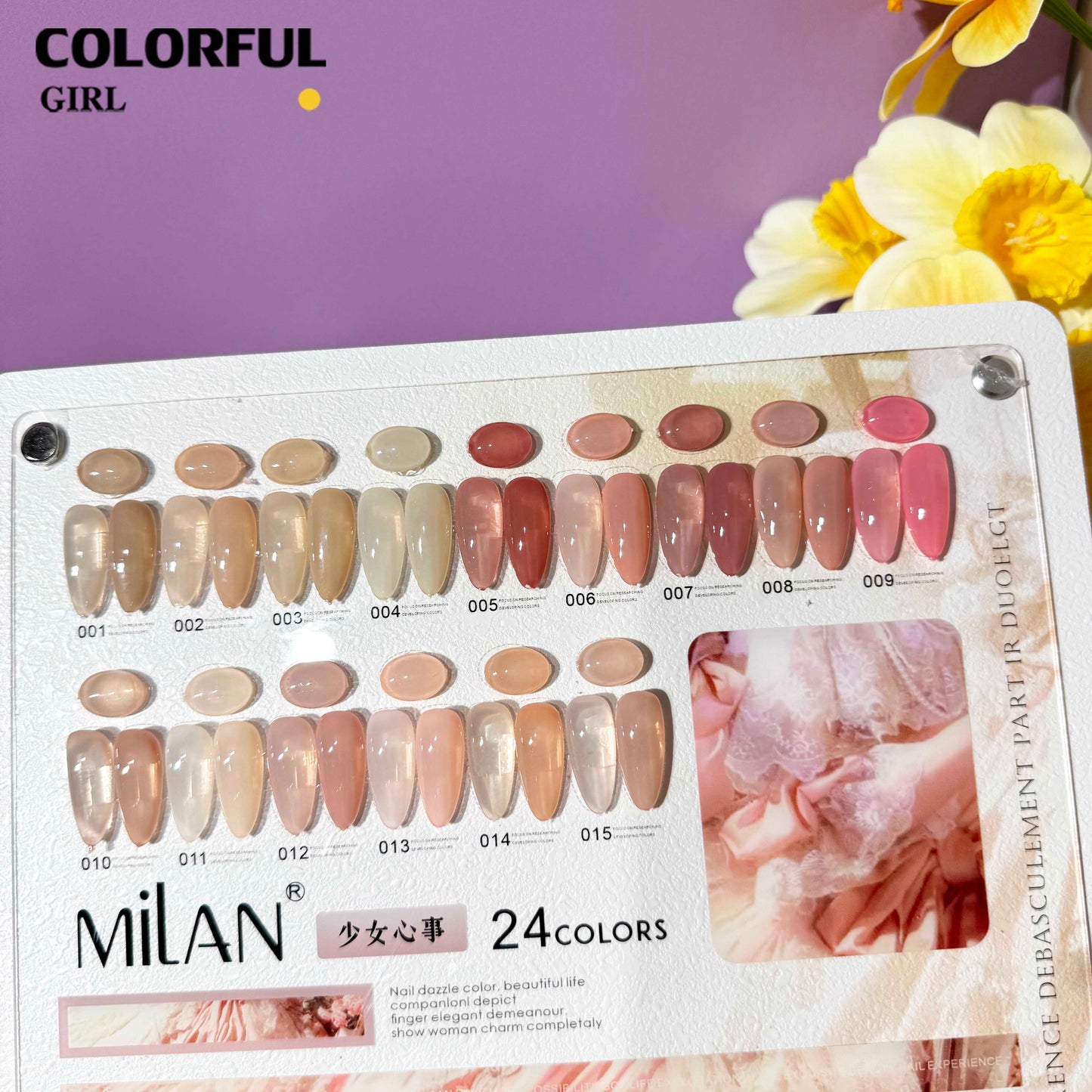 【พร้อมส่ง】MILAN สีเจลไซรัป เจลทาเล็บโทนใส 24 สี ✨ โทนสีผิวและสีพีช ใสวาวเหมือนเจลลี่ สีชัดเจนเป็นธรรมชาติ มาพร้อมชาร์ทสี (ทามาให้แล้ว พร้อมใช้งาน)
