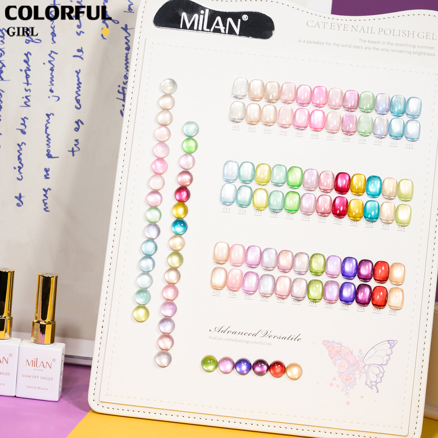 เจลเล็บ MILAN Cat Eye 36 สี | เจลตาแมว + สีเจลแคทอายเนื้อซาติน เจลแม่เหล็กตาแมว | สีชัด ติดทนนาน สำหรับงานเล็บมืออาชีพ | สร้างเอฟเฟกต์แสงได้ทันที (ทามาให้แล้ว พร้อมใช้งาน)สีเจลแคทอาย