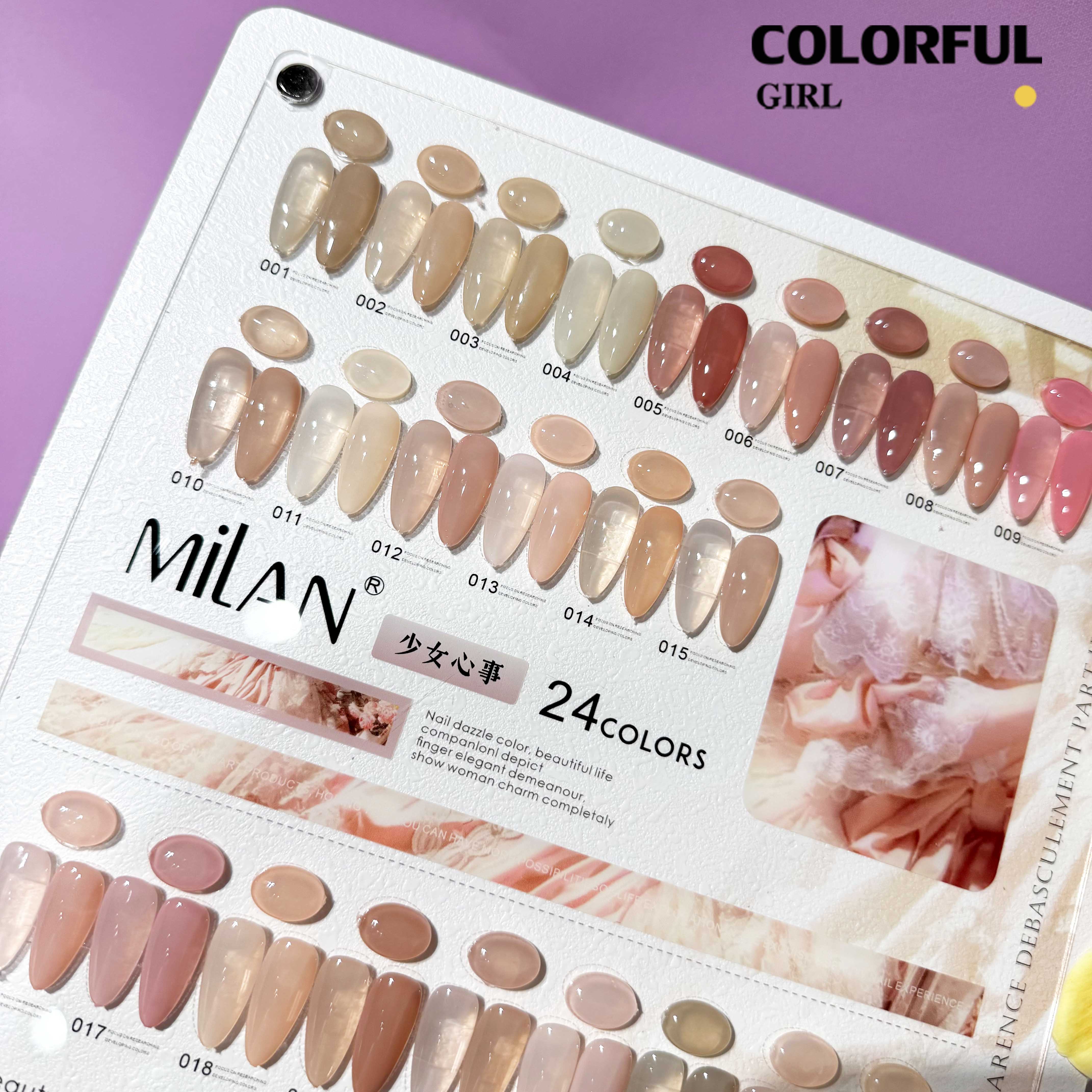 【พร้อมส่ง】MILAN สีเจลไซรัป เจลทาเล็บโทนใส 24 สี ✨ โทนสีผิวและสีพีช ใสวาวเหมือนเจลลี่ สีชัดเจนเป็นธรรมชาติ มาพร้อมชาร์ทสี (ทามาให้แล้ว พร้อมใช้งาน)