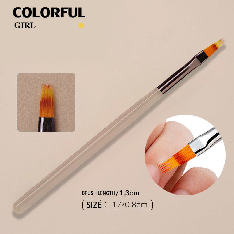 เซ็ต 9 ชิ้น พู่กันและแปรง แปรงเล็บแปรงอะคริลิค Uv Gel Extension แปรงเล็บเครื่องมือ