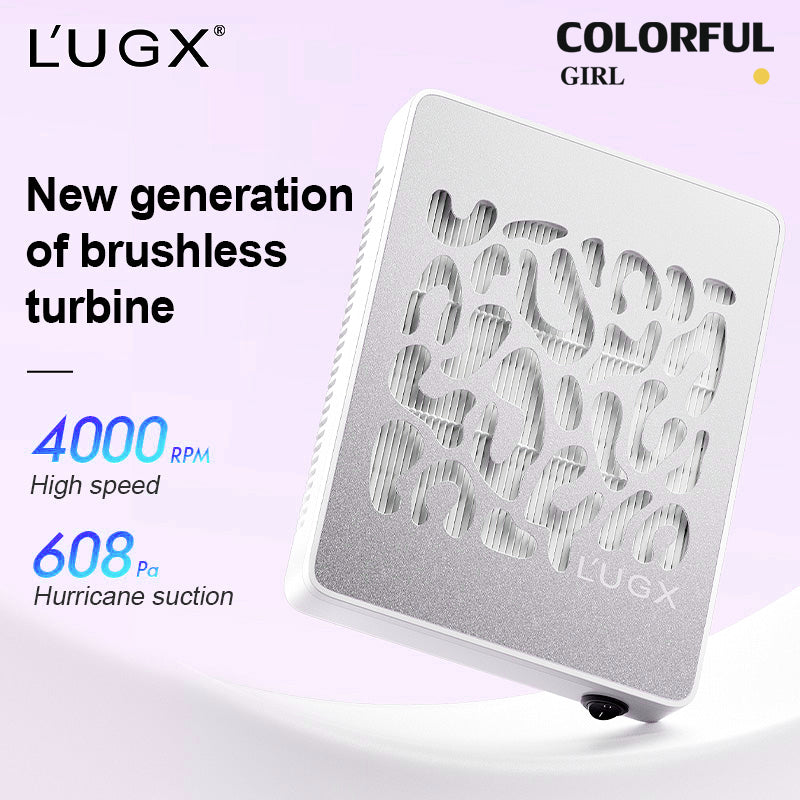 LUGX(LG608S) ✅ ของเเท้100% ✅ เครื่องดูดฝุ่นเล็บ LUGXพลังดูด608Pa ดูดเเรง เเต่เสียงเบา nail dust collector