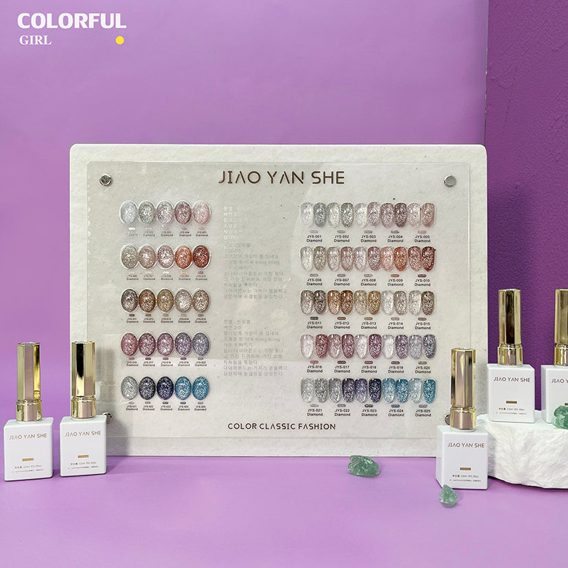 【พร้อมส่ง】JYS สีเจลแฟลช 25 สี (JIAO YAN SHE)