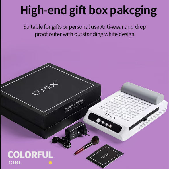 LUGX(LG618) ของเเท้100% เครื่องดูดฝุ่นเล็บ เครื่องดูดฝุ่นแบบไร้สาย และแบบมีเเบตเตอรี่ ดูดเเรง เเต่เสียงเบา