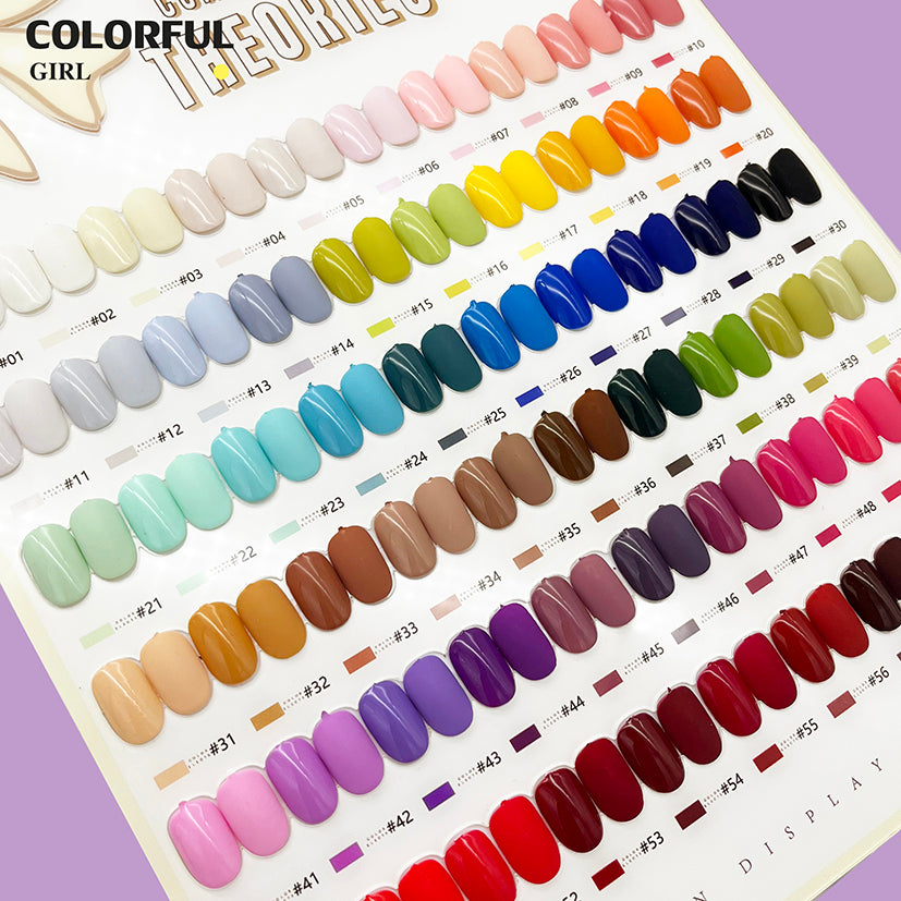 【พร้อมส่ง】SANSU MACARON 58 สี แถมฟรีชาร์ทสี เบส ท๊อป ( ฝาขวดรูปโบว์ ) สีพื้น
