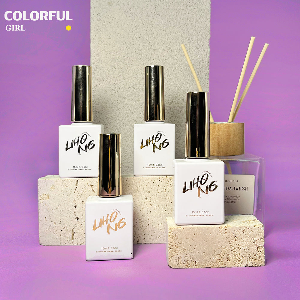 LIHONG 30 สี 1 ชาต( ขนาด 15ml) พร้อมชาร์ทโชว์ มาการองสี 30 สี สีเจล LIHONG สีเจลสีพื้น