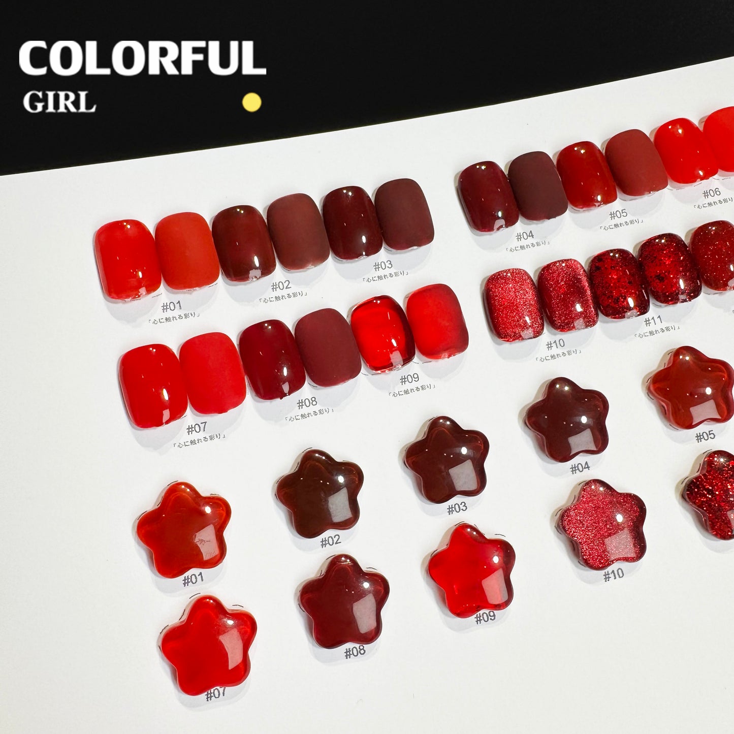 【พร้อมส่ง】NF-007|เบอร์ 1-12 แบบแยกขวด สีเจลสีแดง NebulNFlow| สีเจลสีพื้น/สีเจลแคทอาย/สีเจลกลิซเตอร์/สีเจลไซรัป วิบวับ สีแน่น ต้องอบ สวยมาก "