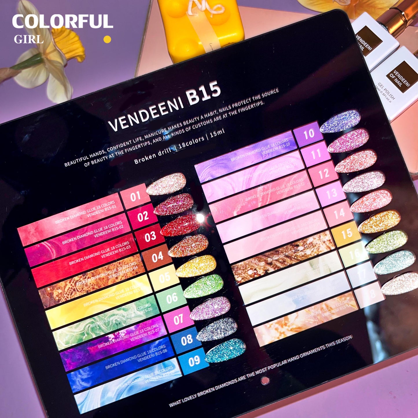 【พร้อมส่ง】Vedenni B15สี สีเจลแฟลช18สี แถม ชาร์ทสี(Vedenni) 15 สีผมธรรมชาติสำเร็จค่ะ แฟลชใหม่ล่าสุด แถมชาร์ทสำเร็จ