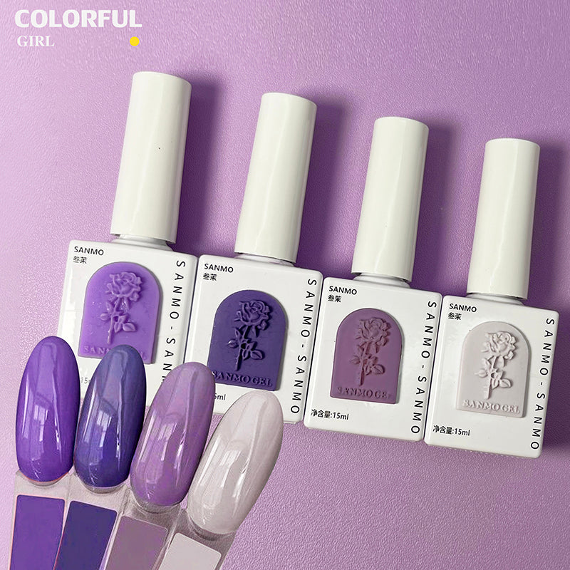 【พร้อมส่ง】SANMO สีเจลทาเล็บ 92สี ฟรีชุดชาร์จชาร์จ สีทาเล็บเจลแท้คุณภาพดี สีต่างๆ รวม