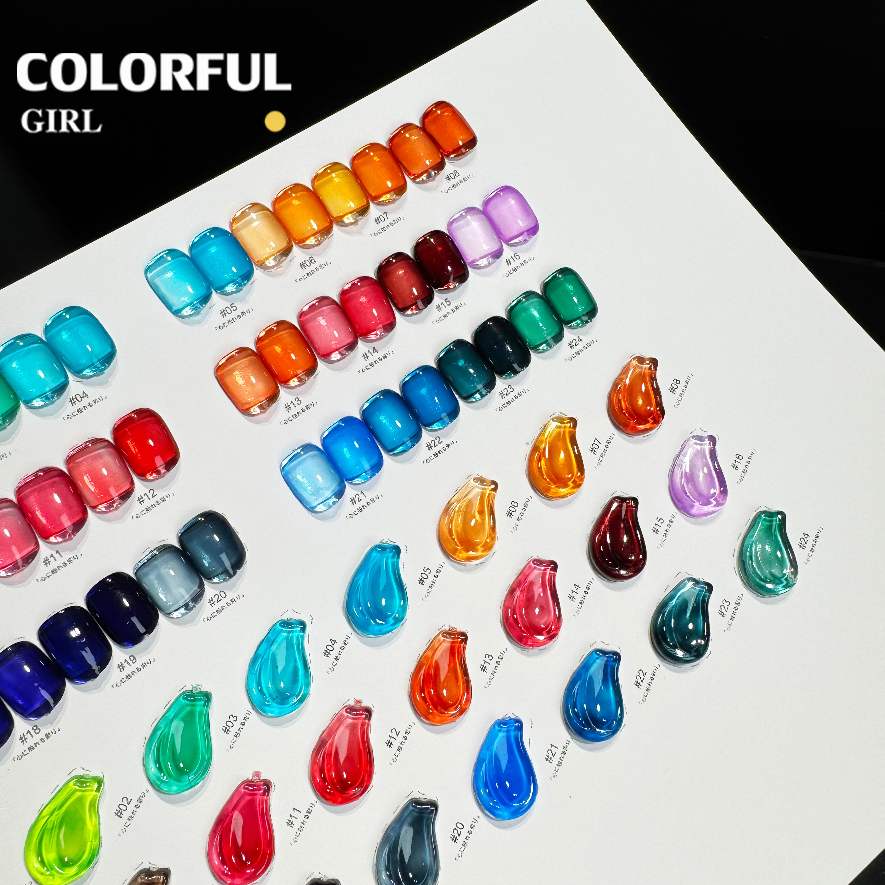 NebulNFlow แบบแยกขวด เบอร์ 1-24 สีเจลไซรัป |เนื้อสวยละมุนค่ะ สีลูกกวาด ไม่บางจนเกินไปทาง่าย
