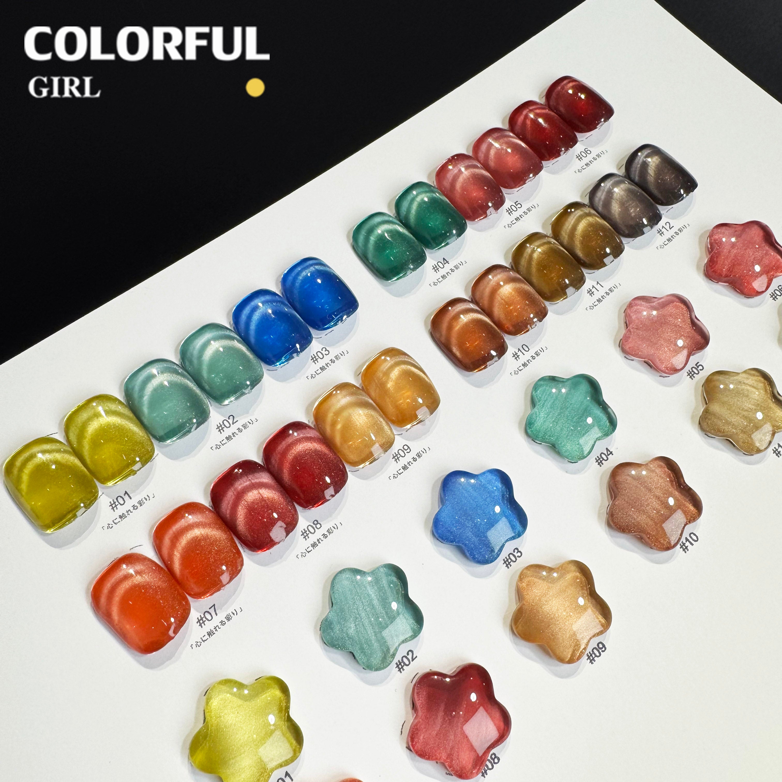 NebulNFlow แบบแยกขวด เบอร์ 1-12 สีเจลแคทอายเนื้อซาติน