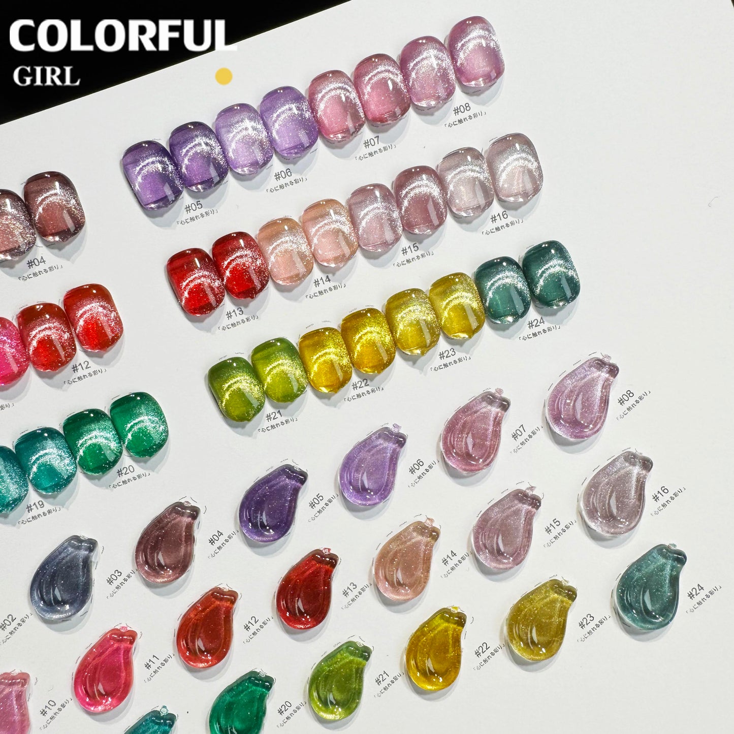 【พร้อมส่ง】NF-021|เบอร์ 1-24 สีเจลแคทอาย แบบแยกขวด NebulNFlow | สีแน่น ต้องอบ ส่งไว วิบวับ สีลูกแก้ว สวยมาก
