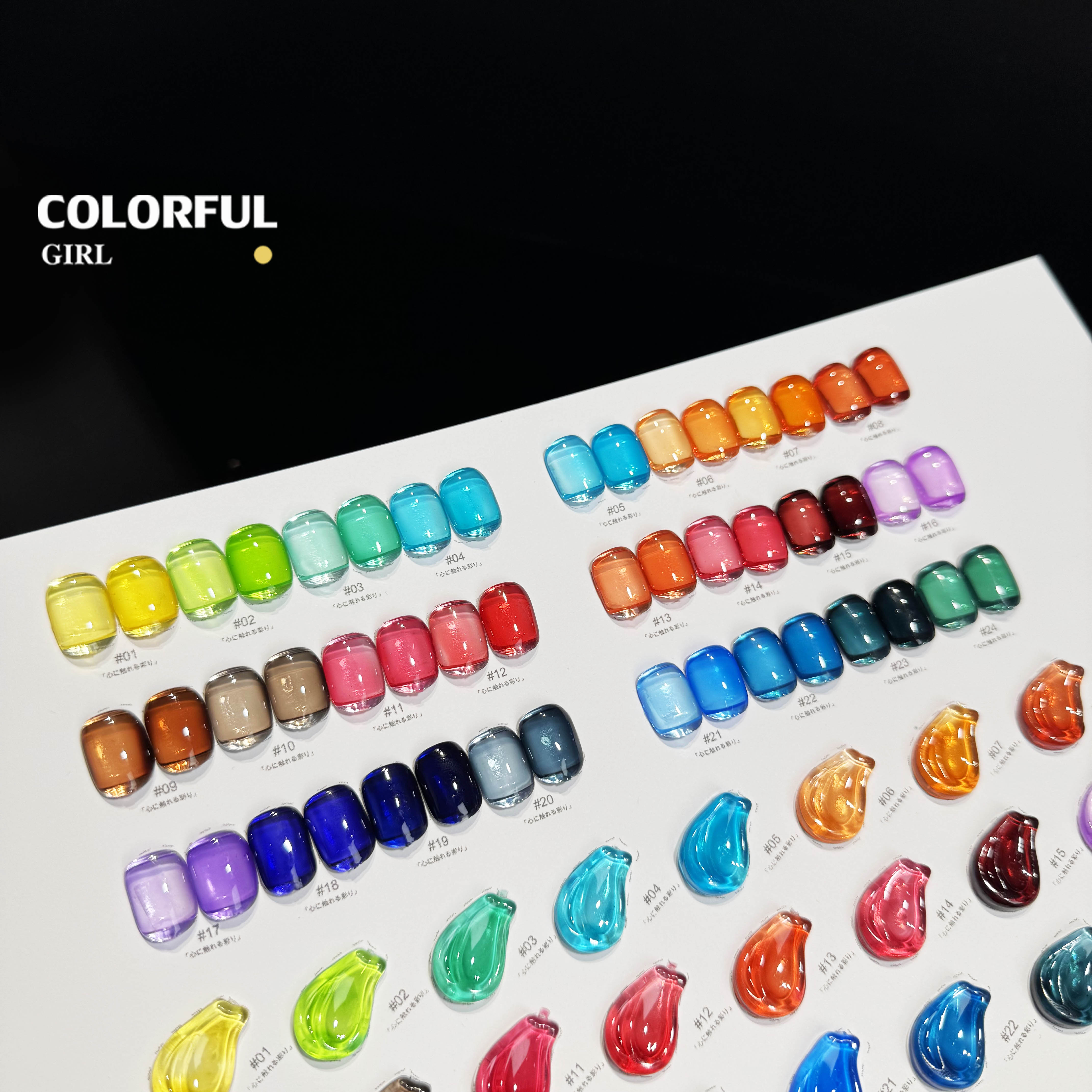 NebulNFlow แบบแยกขวด เบอร์ 1-24 สีเจลไซรัป |เนื้อสวยละมุนค่ะ สีลูกกวาด ไม่บางจนเกินไปทาง่าย