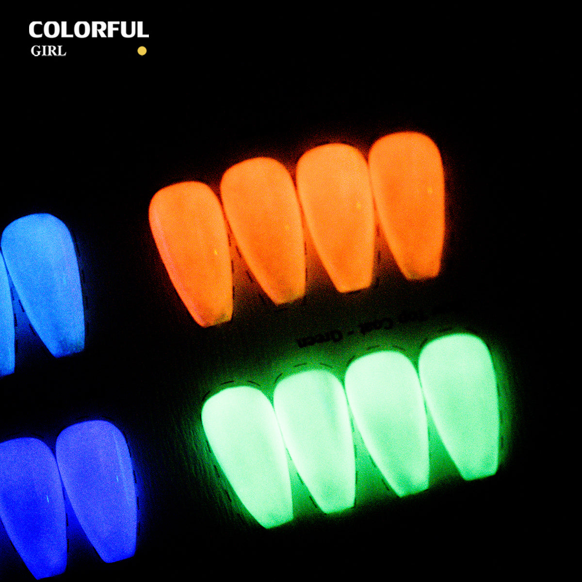 COLORFUL GIRL Top Coat เรืองแสง|1 ขวดใช้ได้กับทุกสี| ขนาด 12 มล. / สีไซรัป