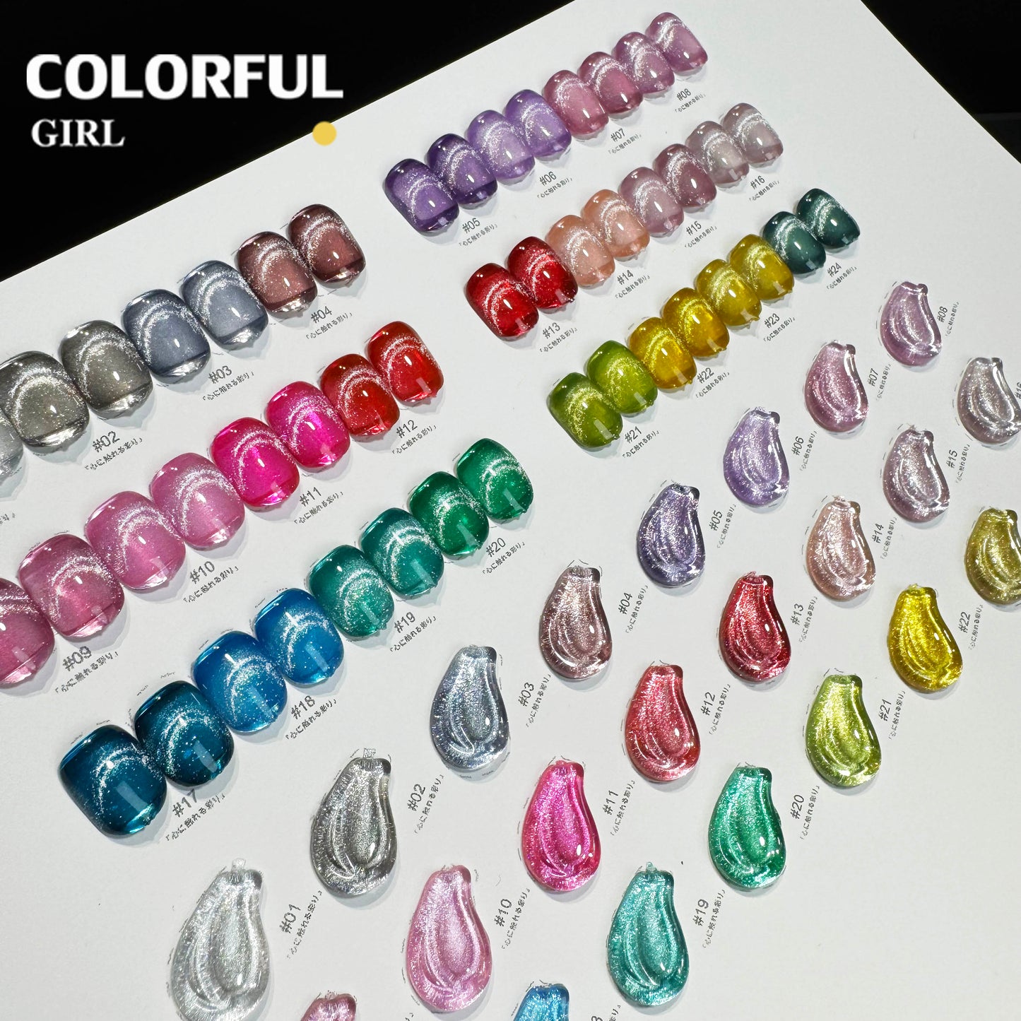 【พร้อมส่ง】NF-021|เบอร์ 1-24 สีเจลแคทอาย แบบแยกขวด NebulNFlow | สีแน่น ต้องอบ ส่งไว วิบวับ สีลูกแก้ว สวยมาก