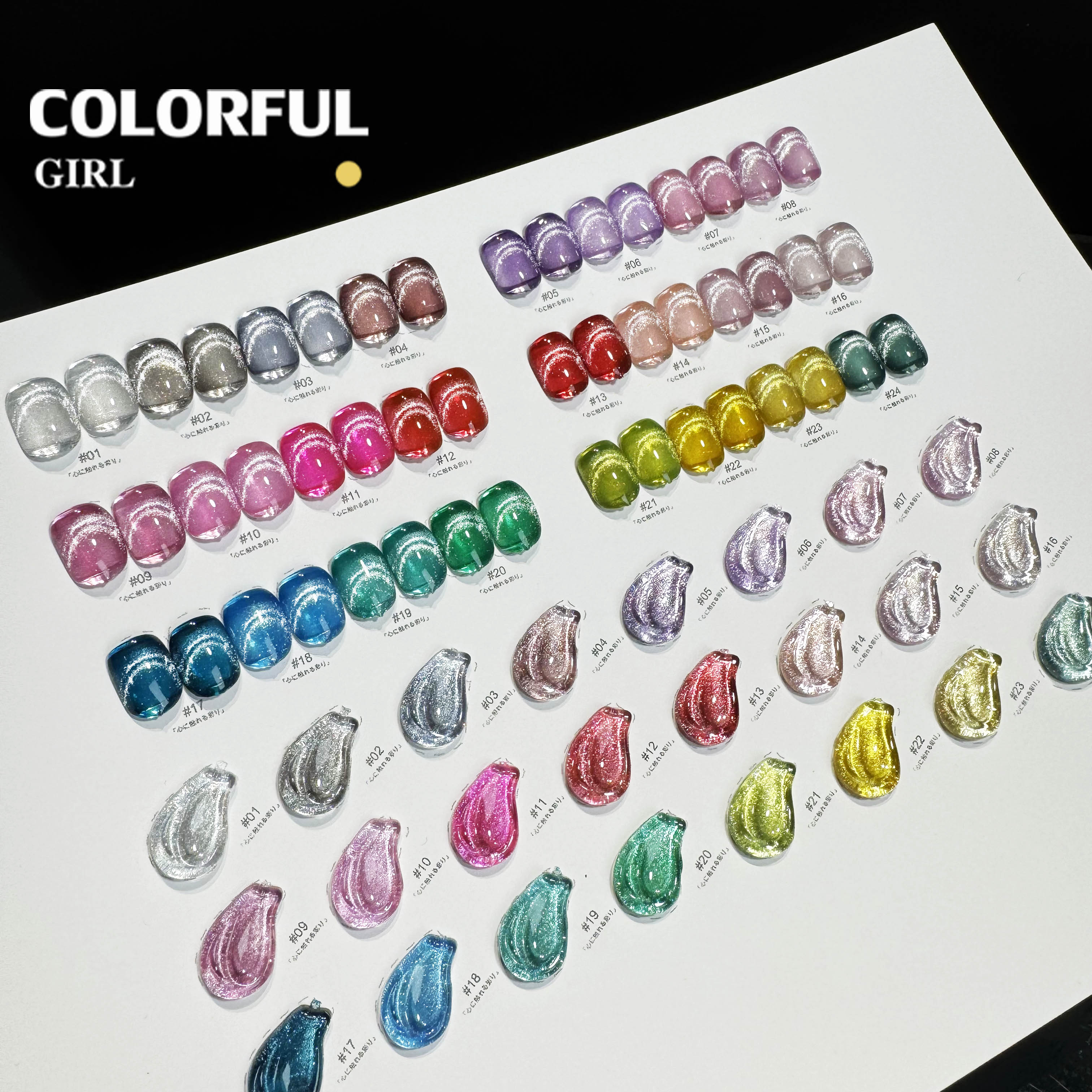 NebulNFlow เบอร์ 1-24 สีเจลแคทอาย แบบแยก