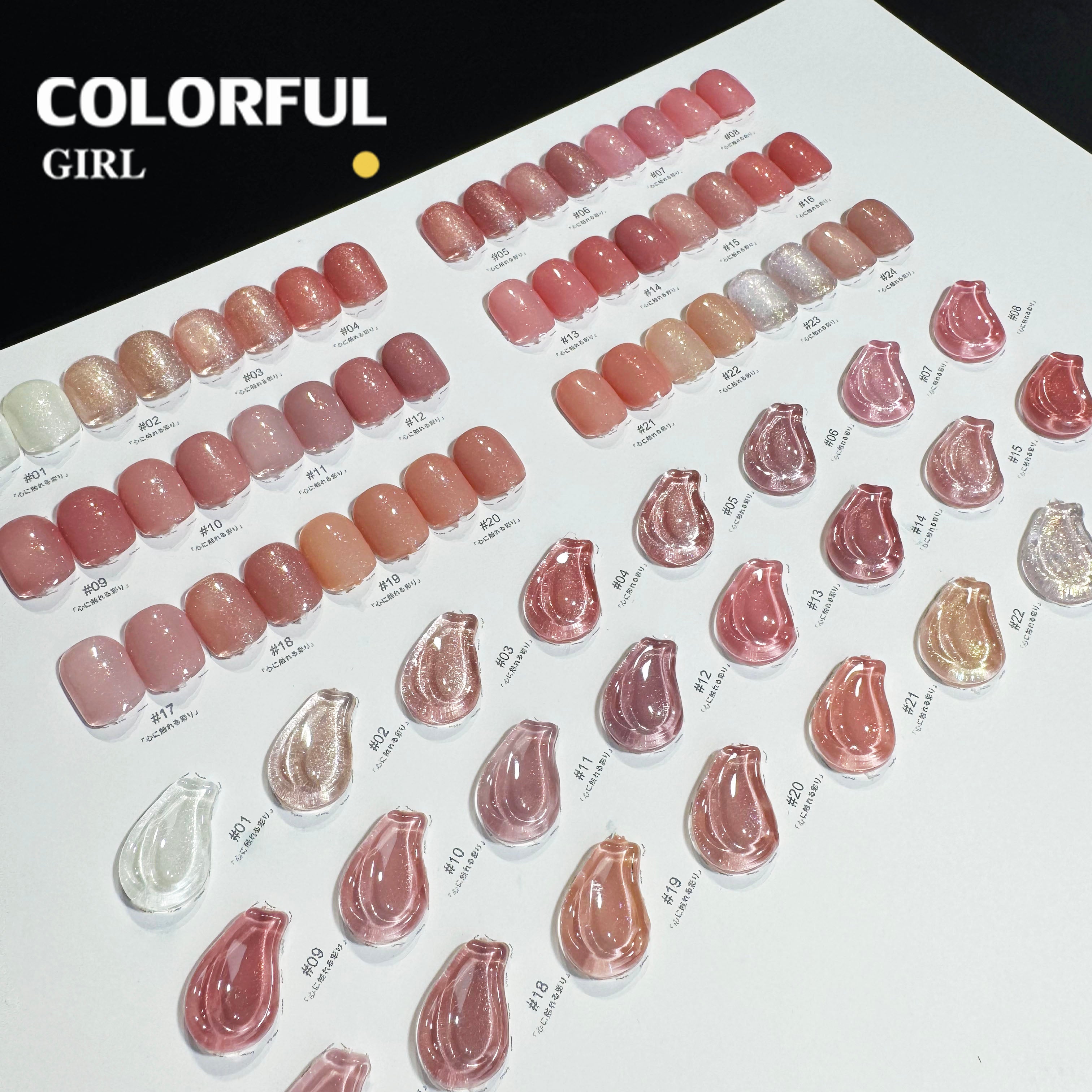 NebulNFlow 24สี สีเจลชิมเมอร์ แบบแยกขวด |สีเจลชิมเมอร์