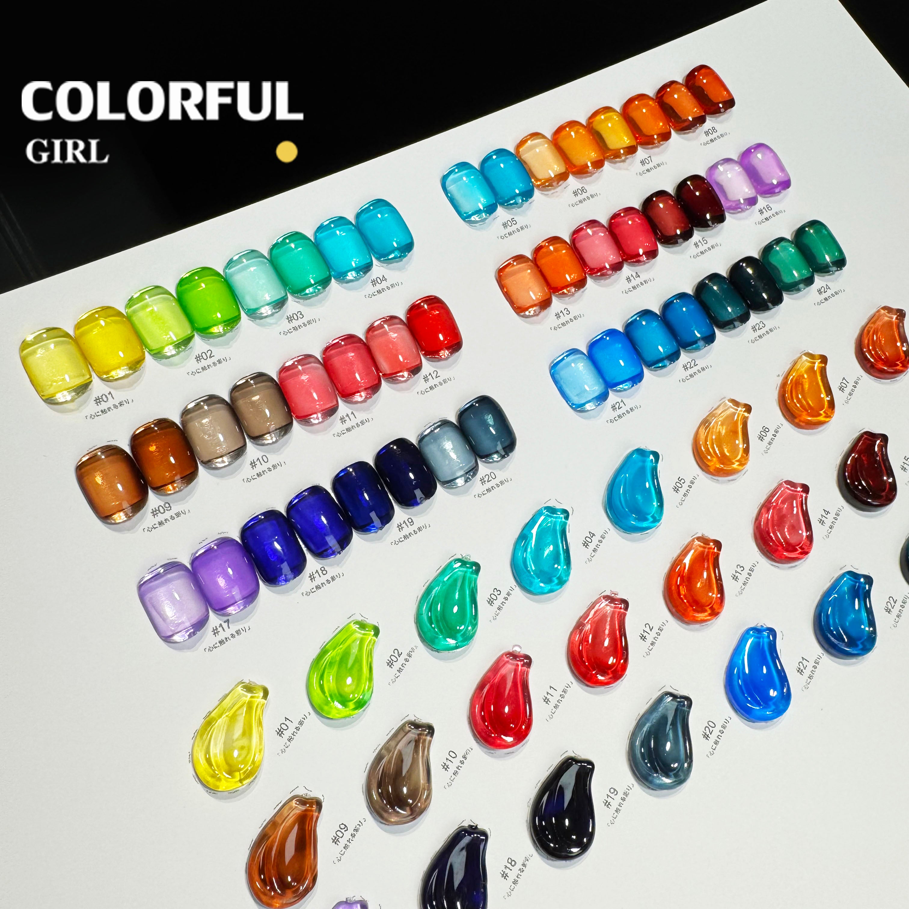 NebulNFlow แบบแยกขวด เบอร์ 1-24 สีเจลไซรัป |เนื้อสวยละมุนค่ะ สีลูกกวาด ไม่บางจนเกินไปทาง่าย