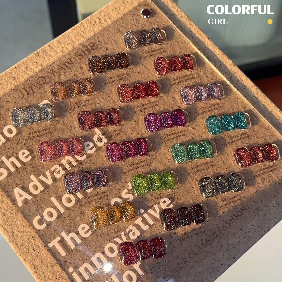 【พร้อมส่ง】JYSสีเจลแฟลช   สีทาเล็บเจล milan 20สี(JIAOYANSHE) สีเจล20สี สีเจลแฟลช   แถม ชาร์ทสี